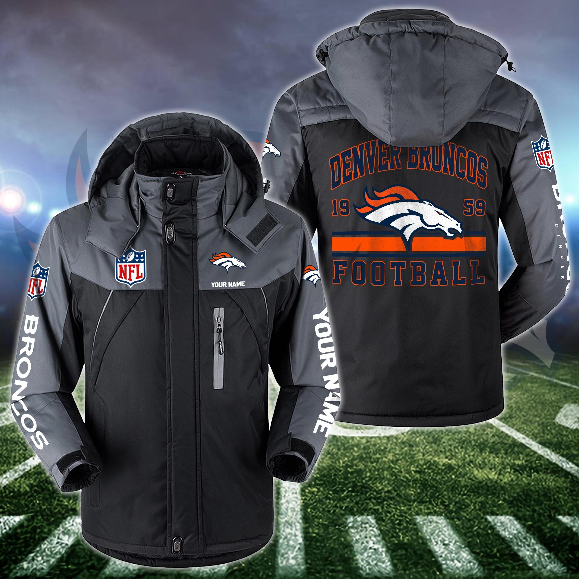 Denver Broncos Windbraker Jacket Custom Your Name 2024 Versions, Sport Jacket, FootBall Fan Gifts EHIVM-53332