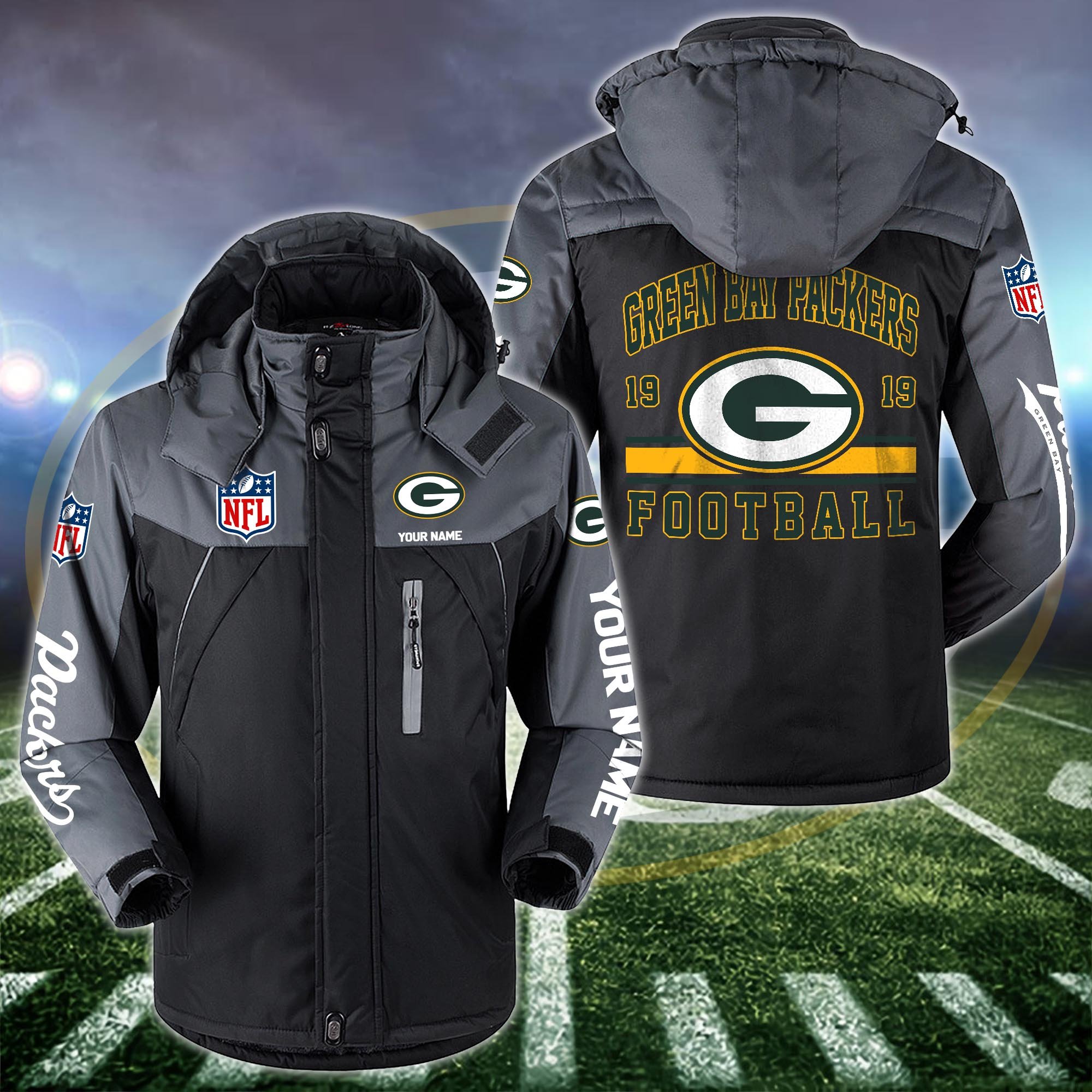 Green Bay Packers Windbraker Jacket Custom Your Name 2024 Versions, Sport Jacket, FootBall Fan Gifts EHIVM-53332