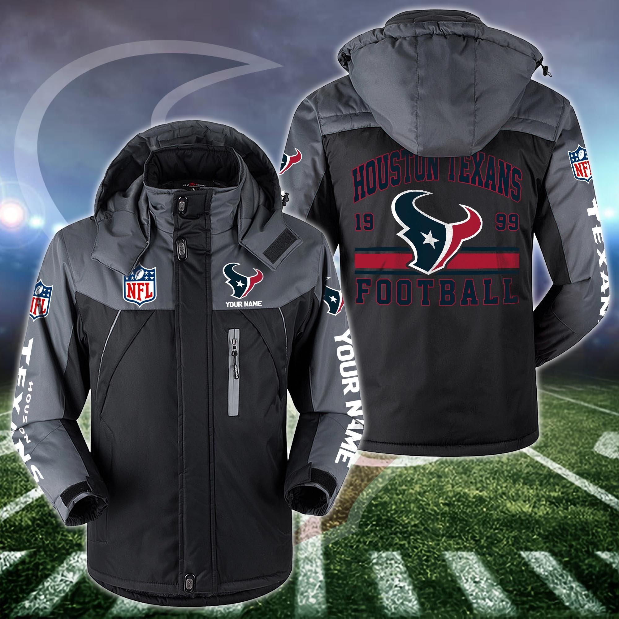 Houston Texans Windbraker Jacket Custom Your Name 2024 Versions, Sport Jacket, FootBall Fan Gifts EHIVM-53332