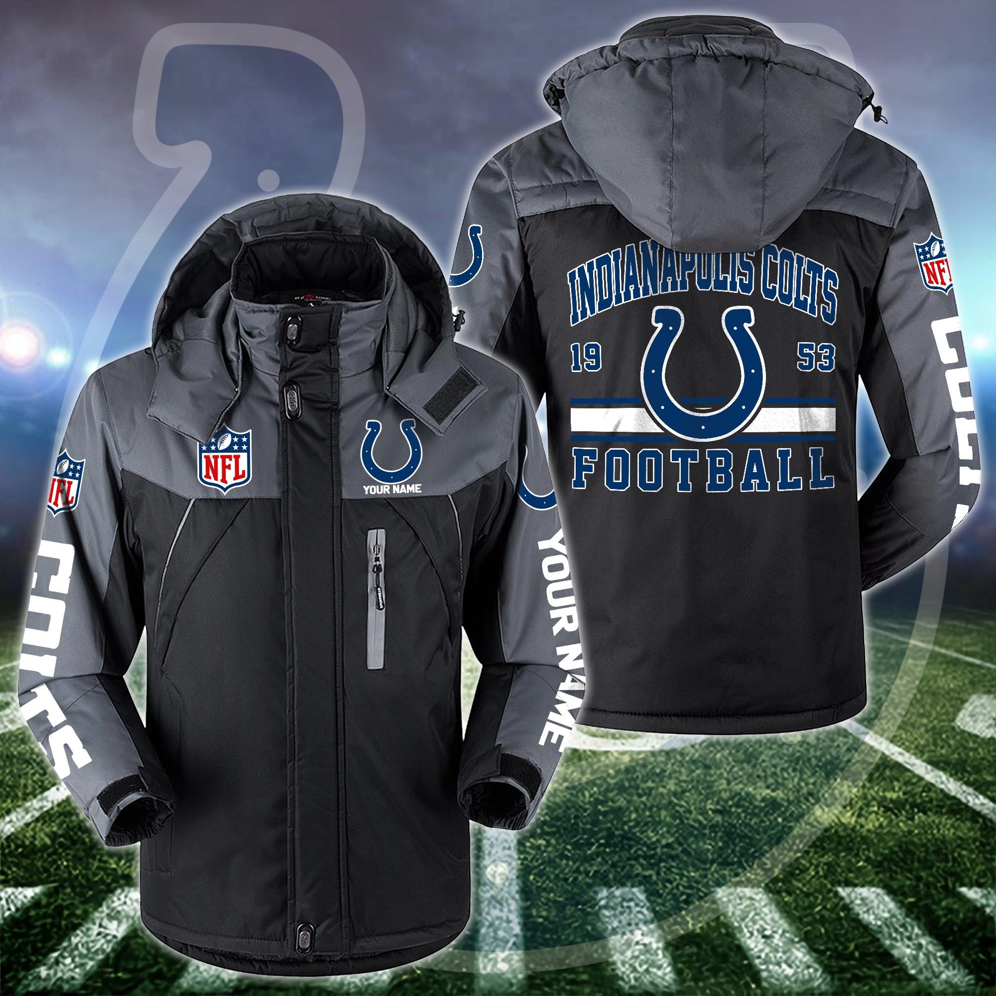 Indianapolis Colts Windbraker Jacket Custom Your Name 2024 Versions, Sport Jacket, FootBall Fan Gifts EHIVM-53332