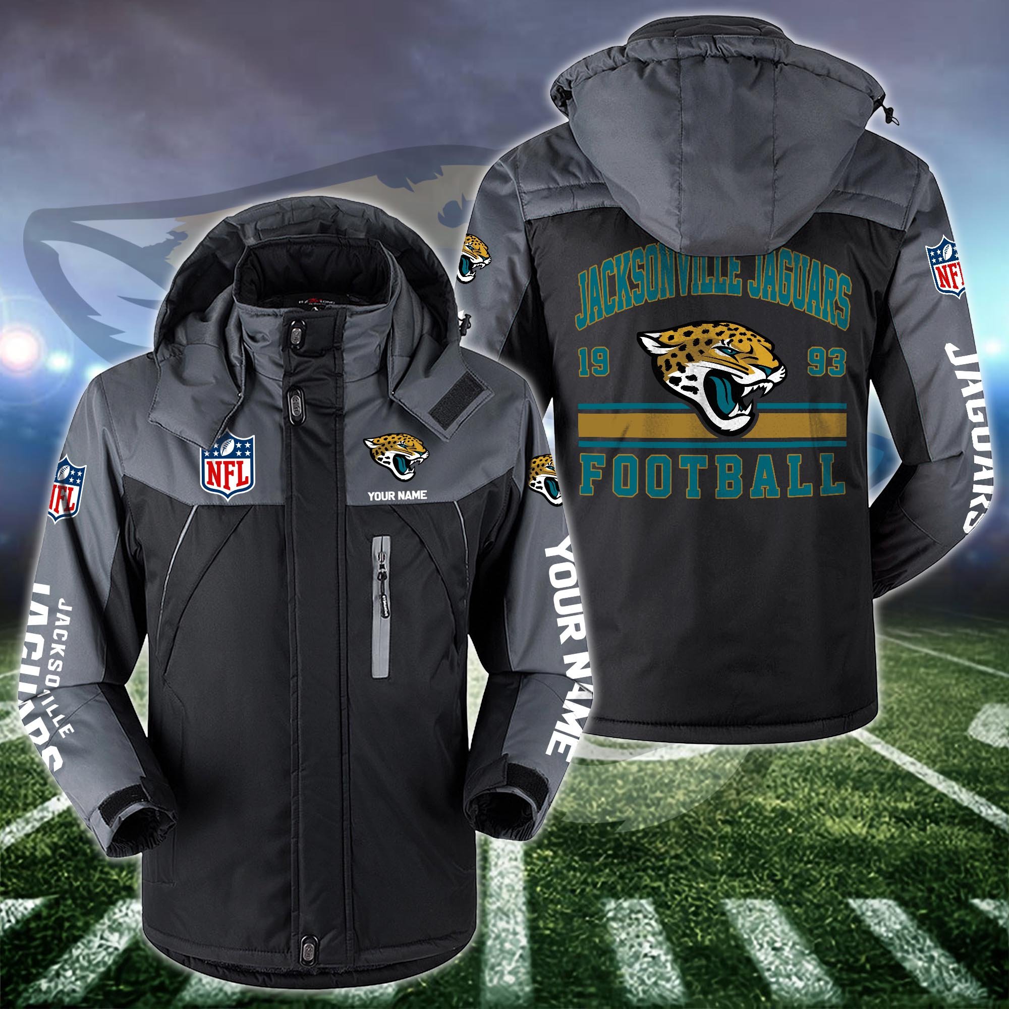 Jacksonville Jaguars Windbraker Jacket Custom Your Name 2024 Versions, Sport Jacket, FootBall Fan Gifts EHIVM-53332