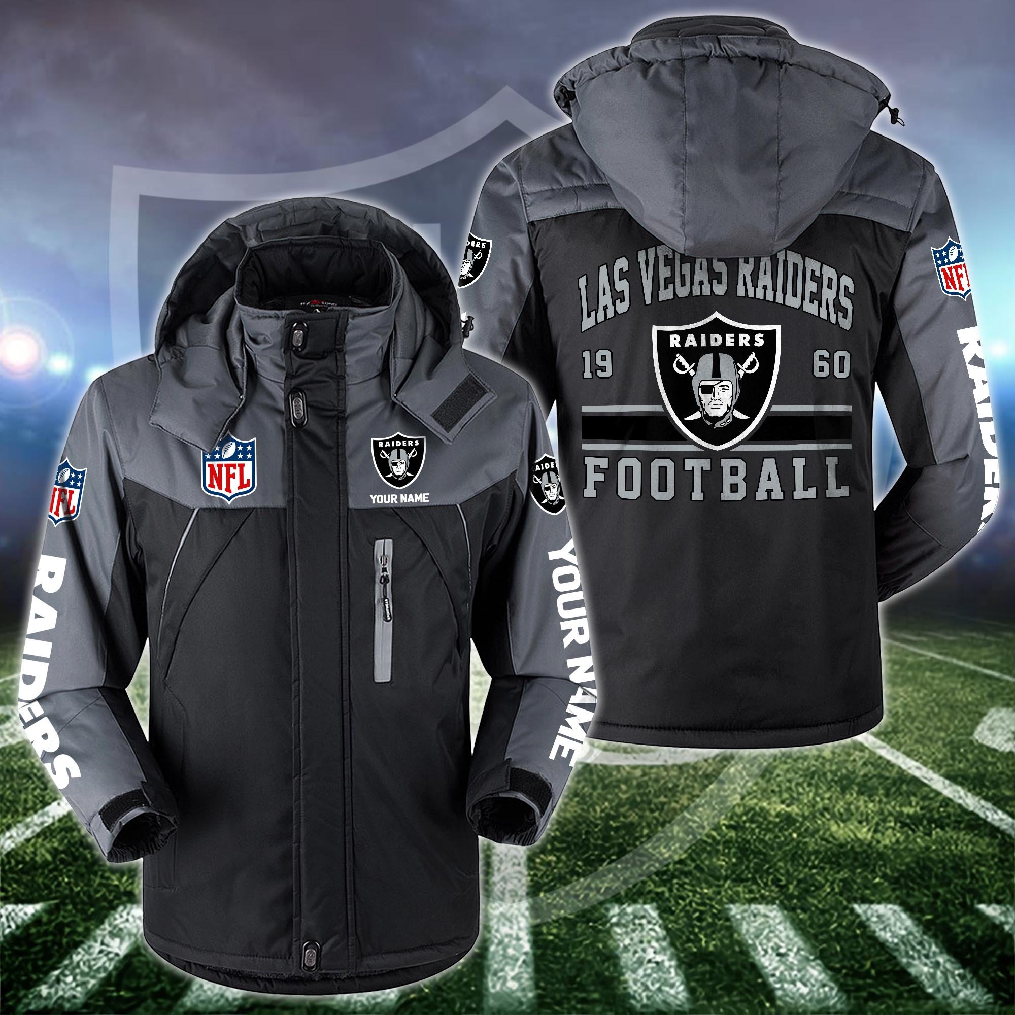 Las Vegas Raiders Windbraker Jacket Custom Your Name 2024 Versions, Sport Jacket, FootBall Fan Gifts EHIVM-53332