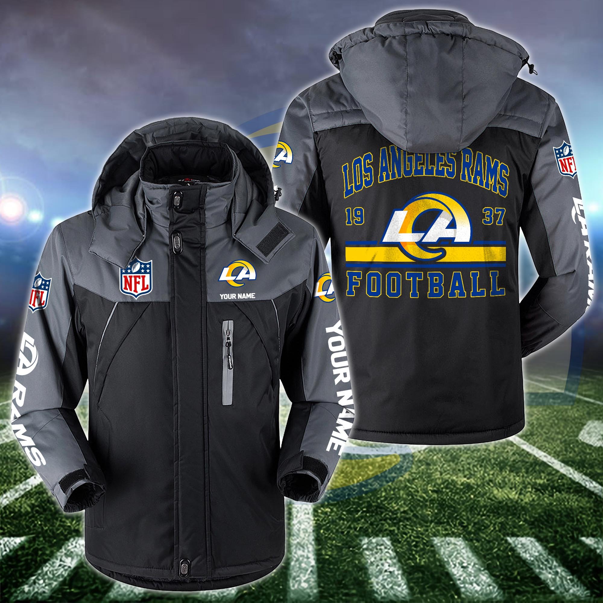 Los Angeles Rams Windbraker Jacket Custom Your Name 2024 Versions, Sport Jacket, FootBall Fan Gifts EHIVM-53332