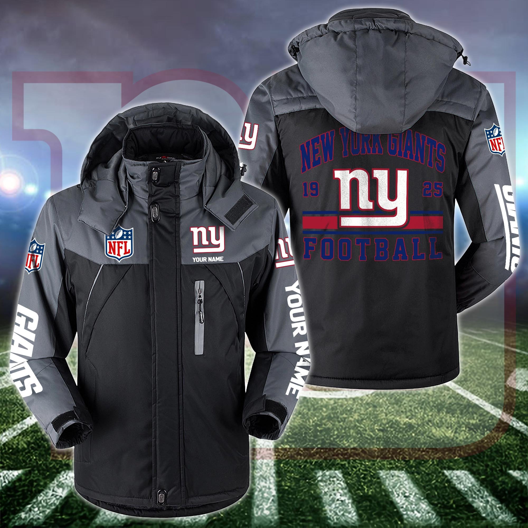 New York Giants Windbraker Jacket Custom Your Name 2024 Versions, Sport Jacket, FootBall Fan Gifts EHIVM-53332