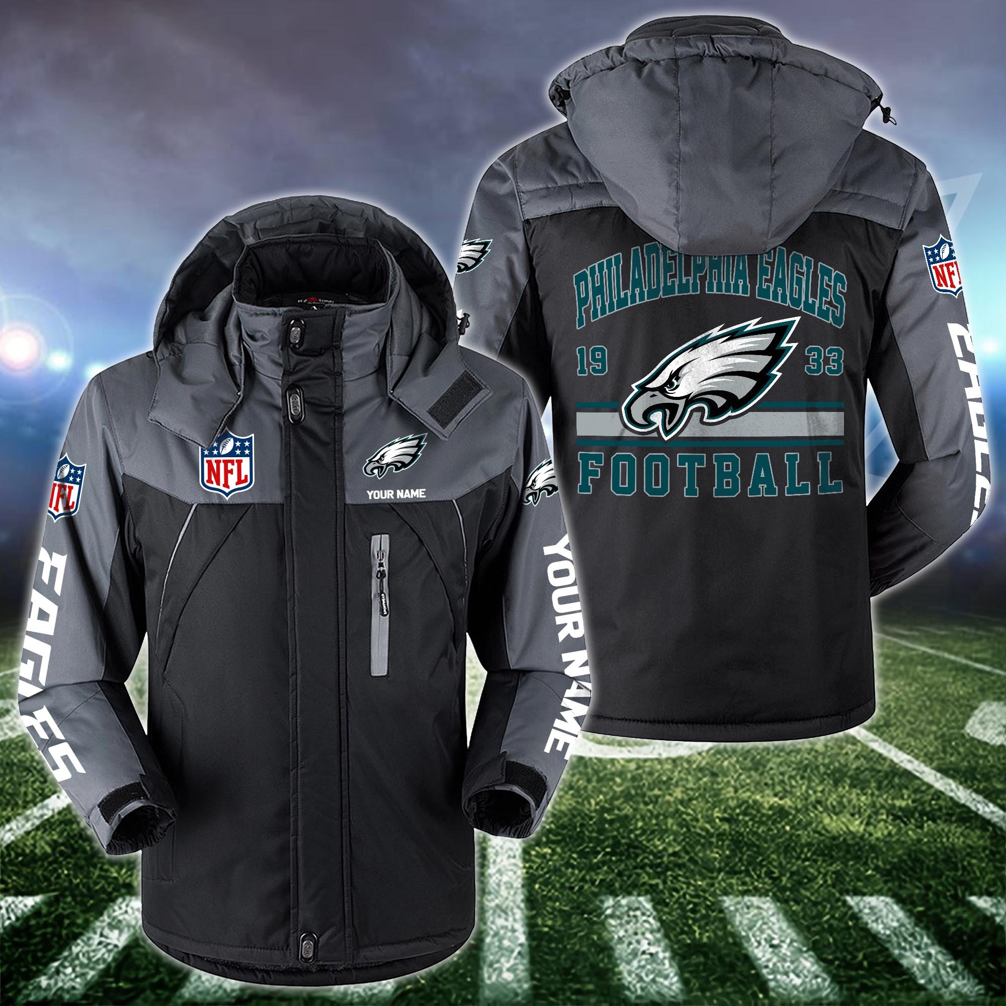 Philadelphia Eagles Windbraker Jacket Custom Your Name 2024 Versions, Sport Jacket, FootBall Fan Gifts EHIVM-53332