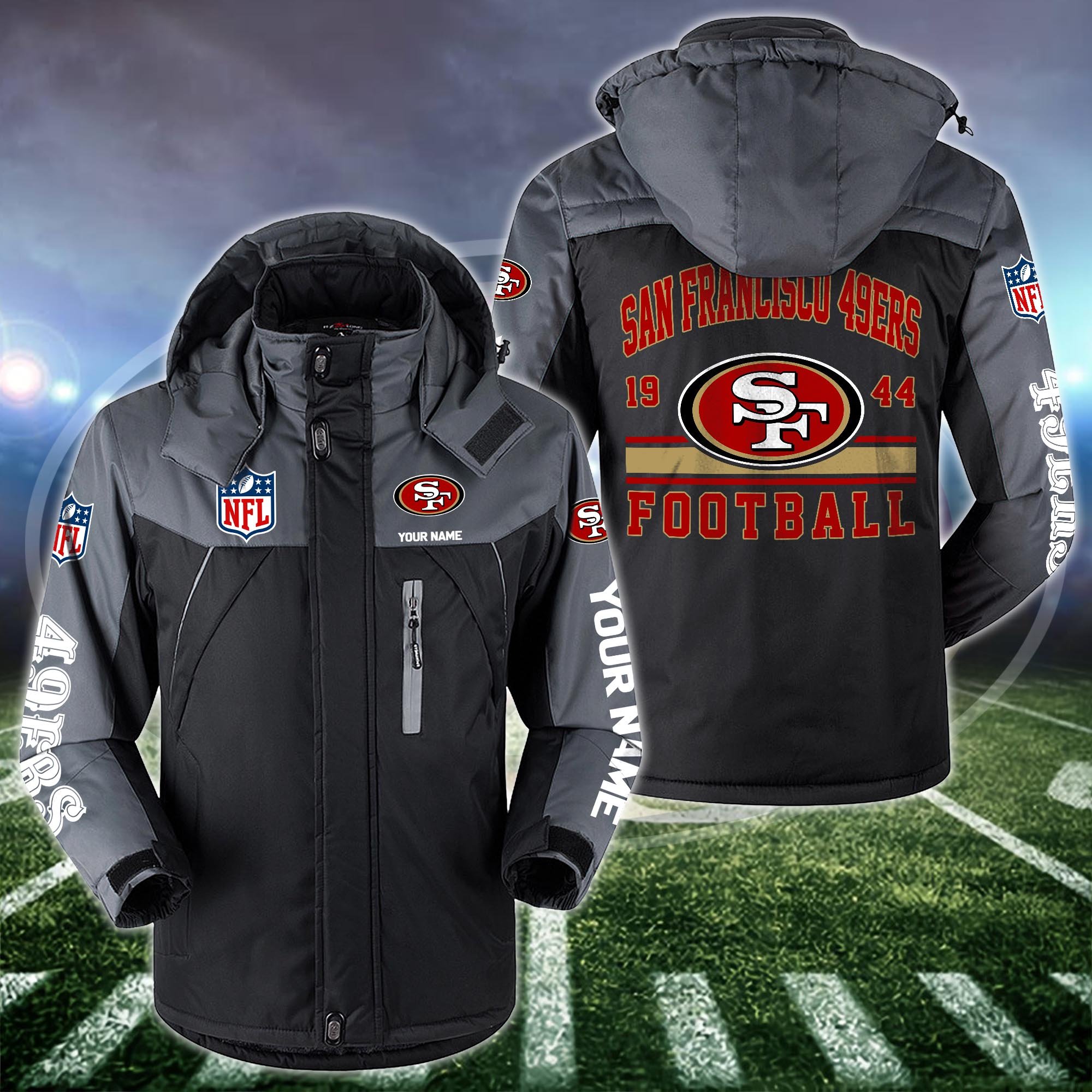 San Francisco 49ers Windbraker Jacket Custom Your Name 2024 Versions, Sport Jacket, FootBall Fan Gifts EHIVM-53332