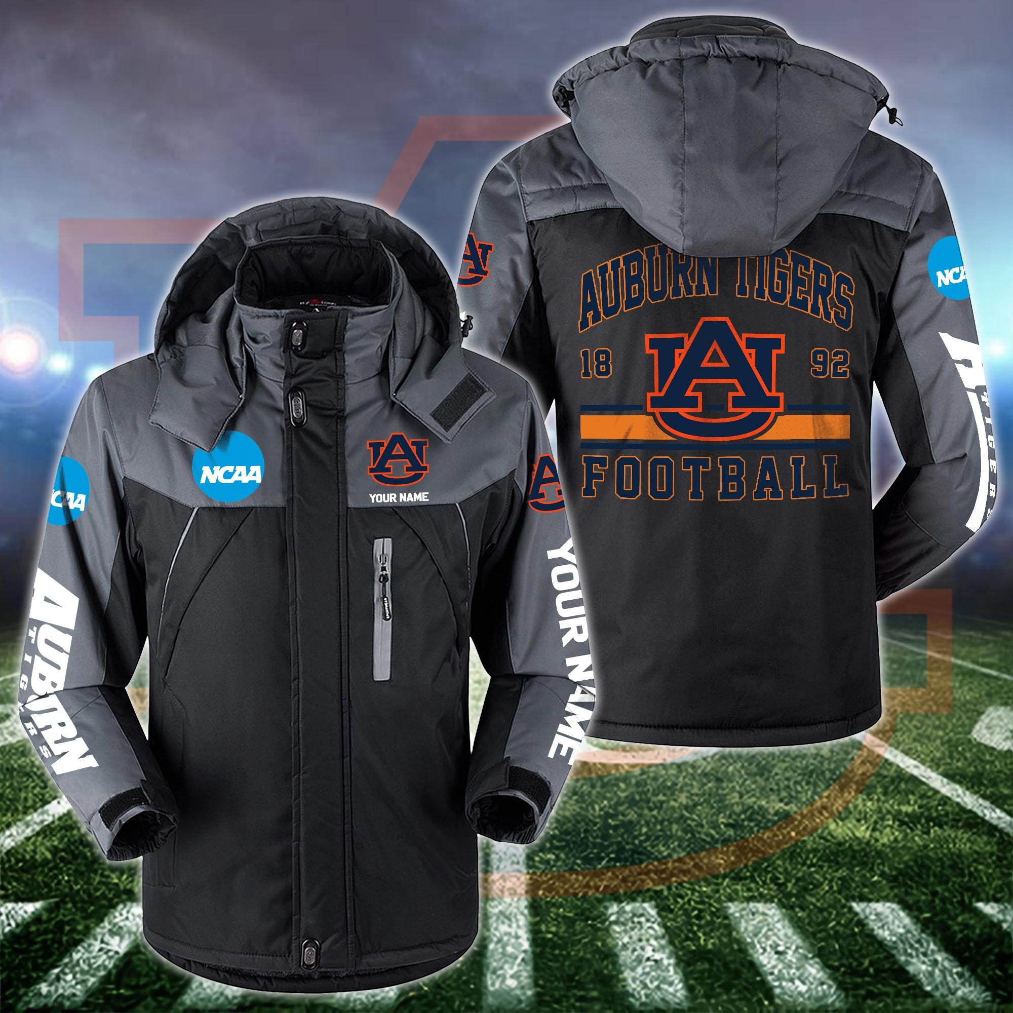 Auburn Tigers Windbraker Jacket Custom Your Name 2024 Versions, Sport Jacket, FootBall Fan Gifts EHIVM-53361