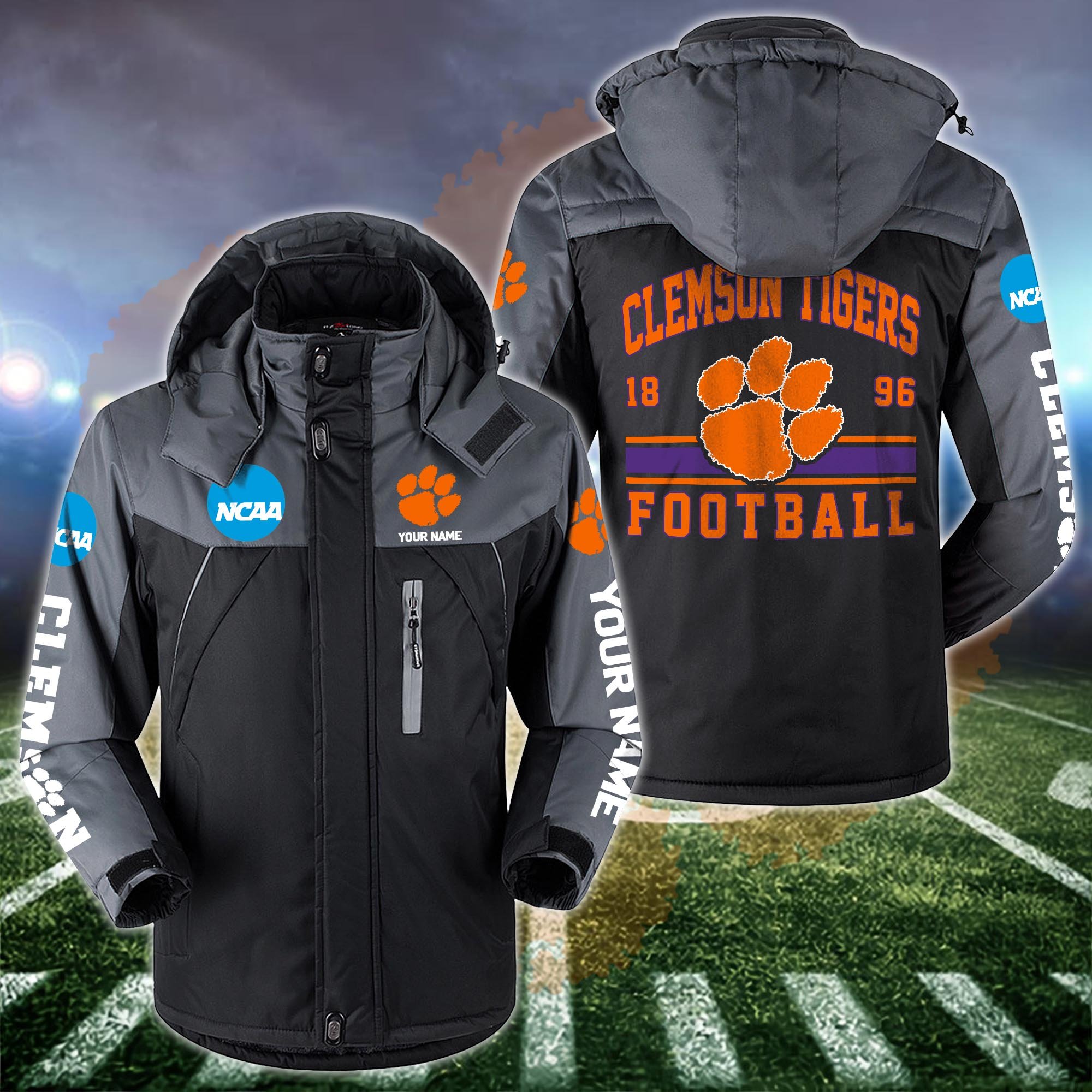 Clemson Tigers Windbraker Jacket Custom Your Name 2024 Versions, Sport Jacket, FootBall Fan Gifts EHIVM-53361