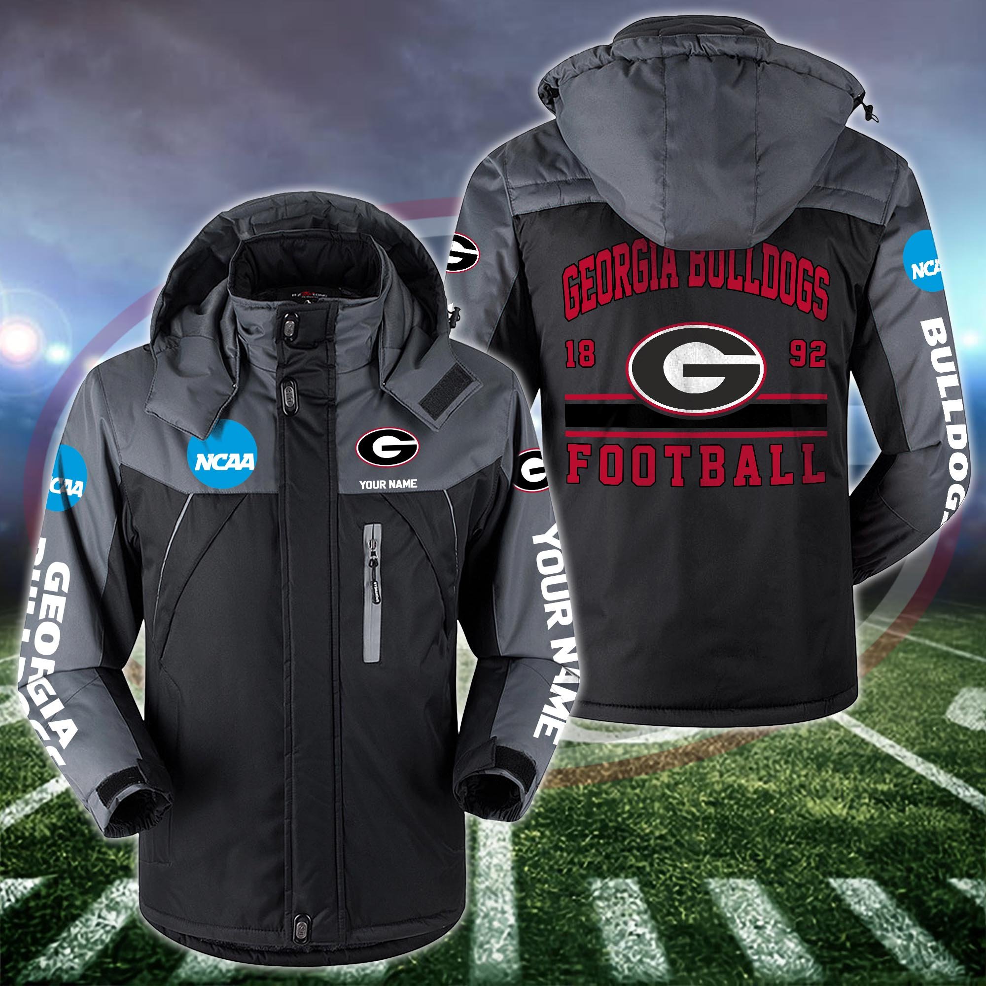 Georgia Bulldogs Windbraker Jacket Custom Your Name 2024 Versions, Sport Jacket, FootBall Fan Gifts EHIVM-53361