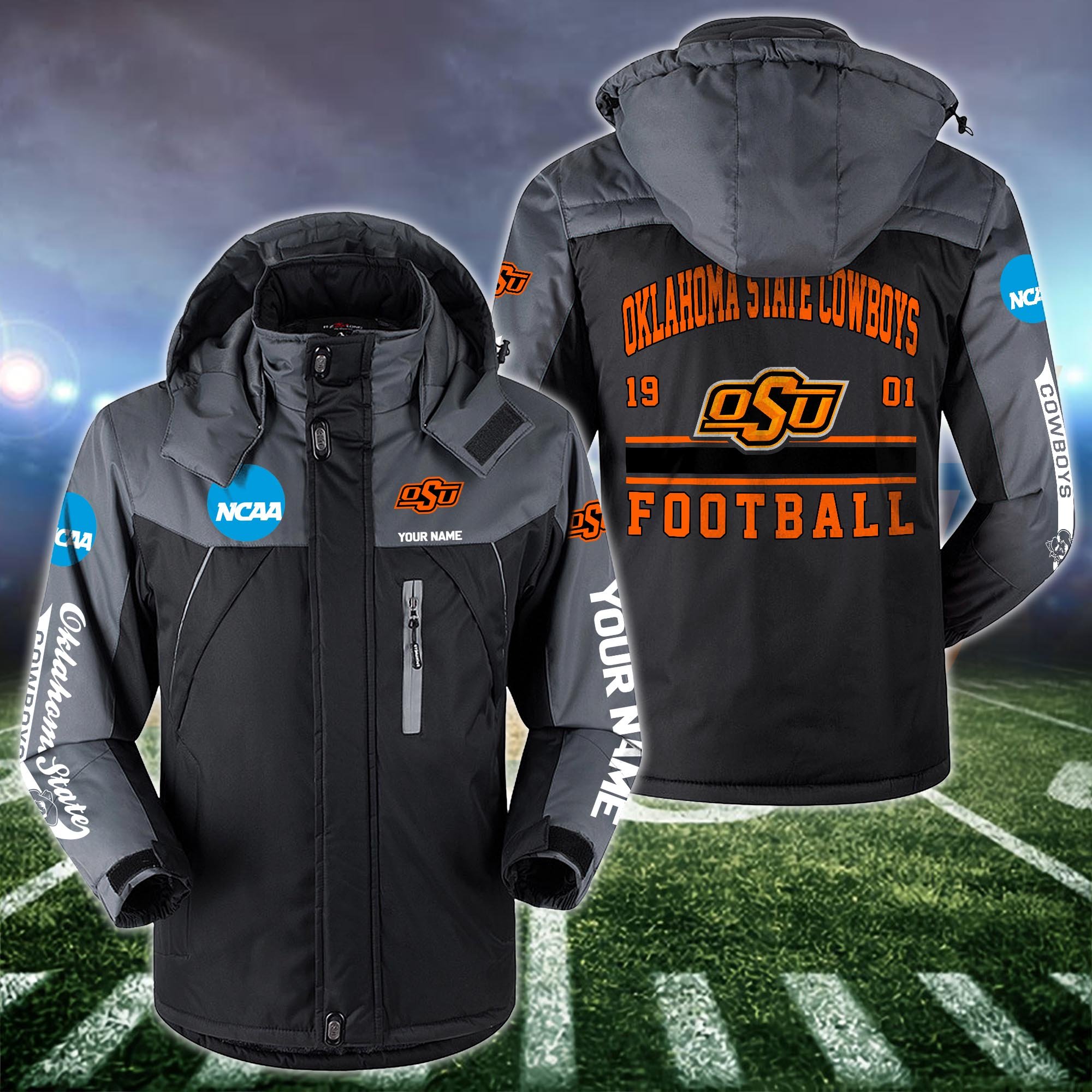 Oklahoma State Cowboys Windbraker Jacket Custom Your Name 2024 Versions, Sport Jacket, FootBall Fan Gifts EHIVM-53361