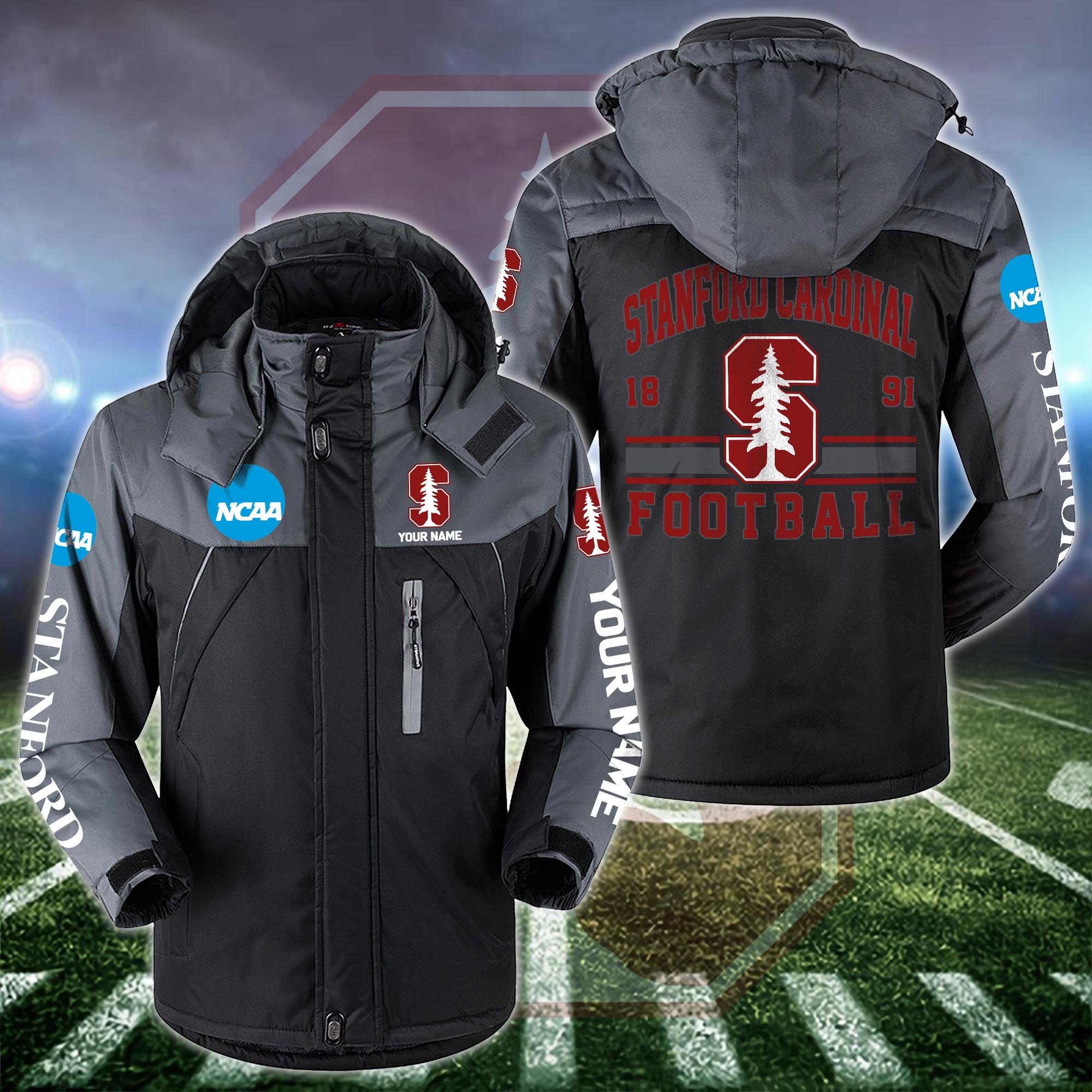 Stanford Cardinal Windbraker Jacket Custom Your Name 2024 Versions, Sport Jacket, FootBall Fan Gifts EHIVM-53361