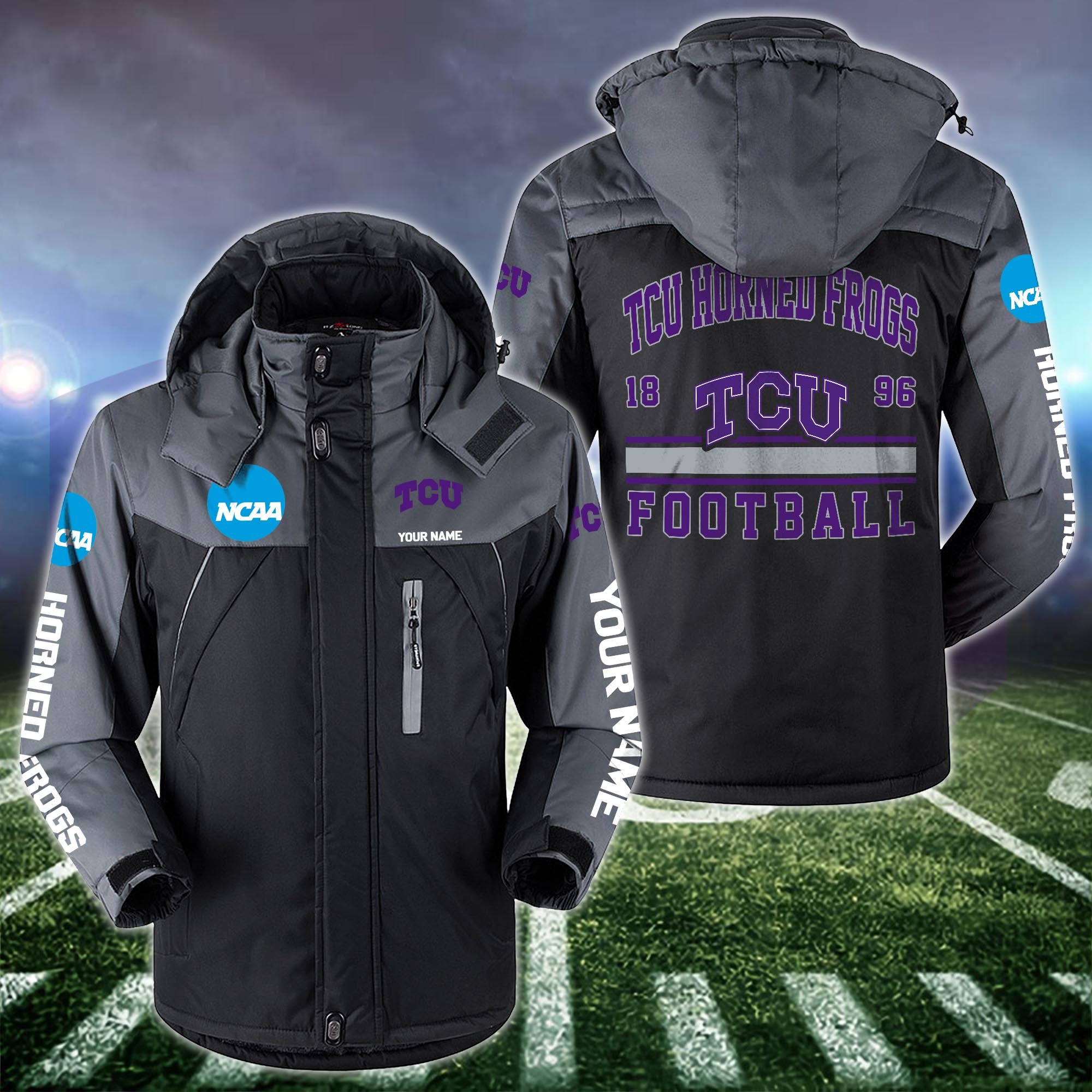 TCU Horned Frogs Windbraker Jacket Custom Your Name 2024 Versions, Sport Jacket, FootBall Fan Gifts EHIVM-53361