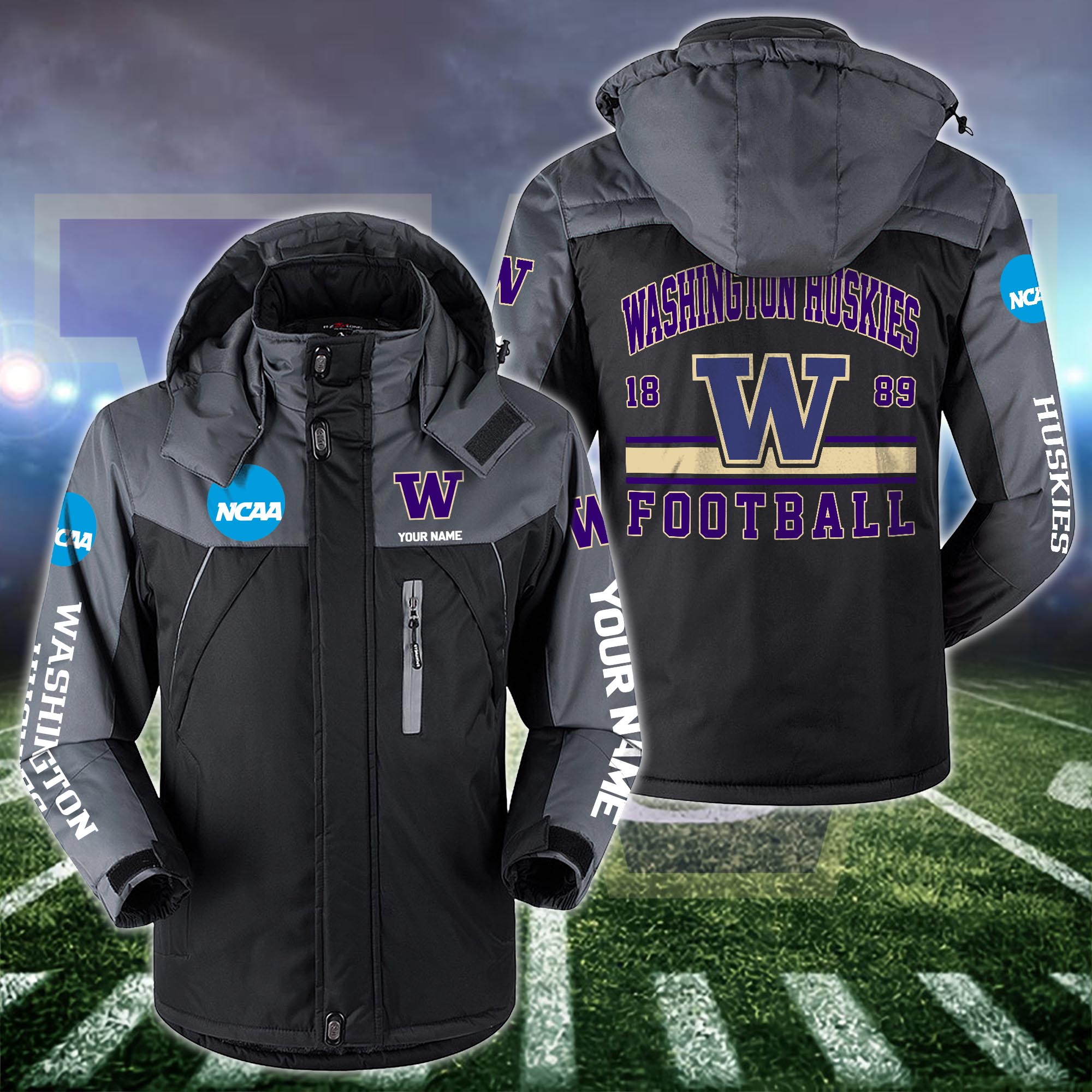 Washington Huskies Windbraker Jacket Custom Your Name 2024 Versions, Sport Jacket, FootBall Fan Gifts EHIVM-53361