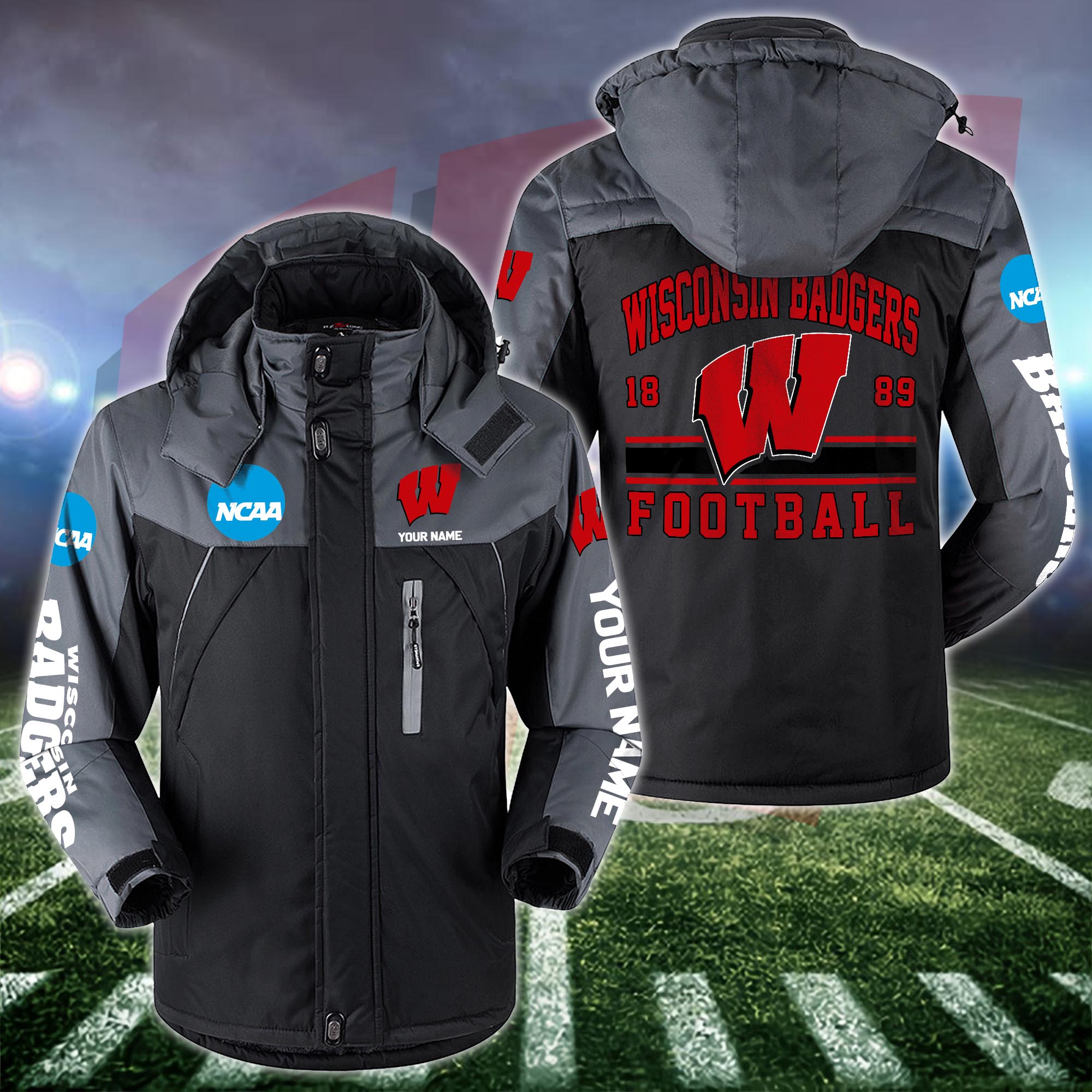 Wisconsin Badgers Windbraker Jacket Custom Your Name 2024 Versions, Sport Jacket, FootBall Fan Gifts EHIVM-53361