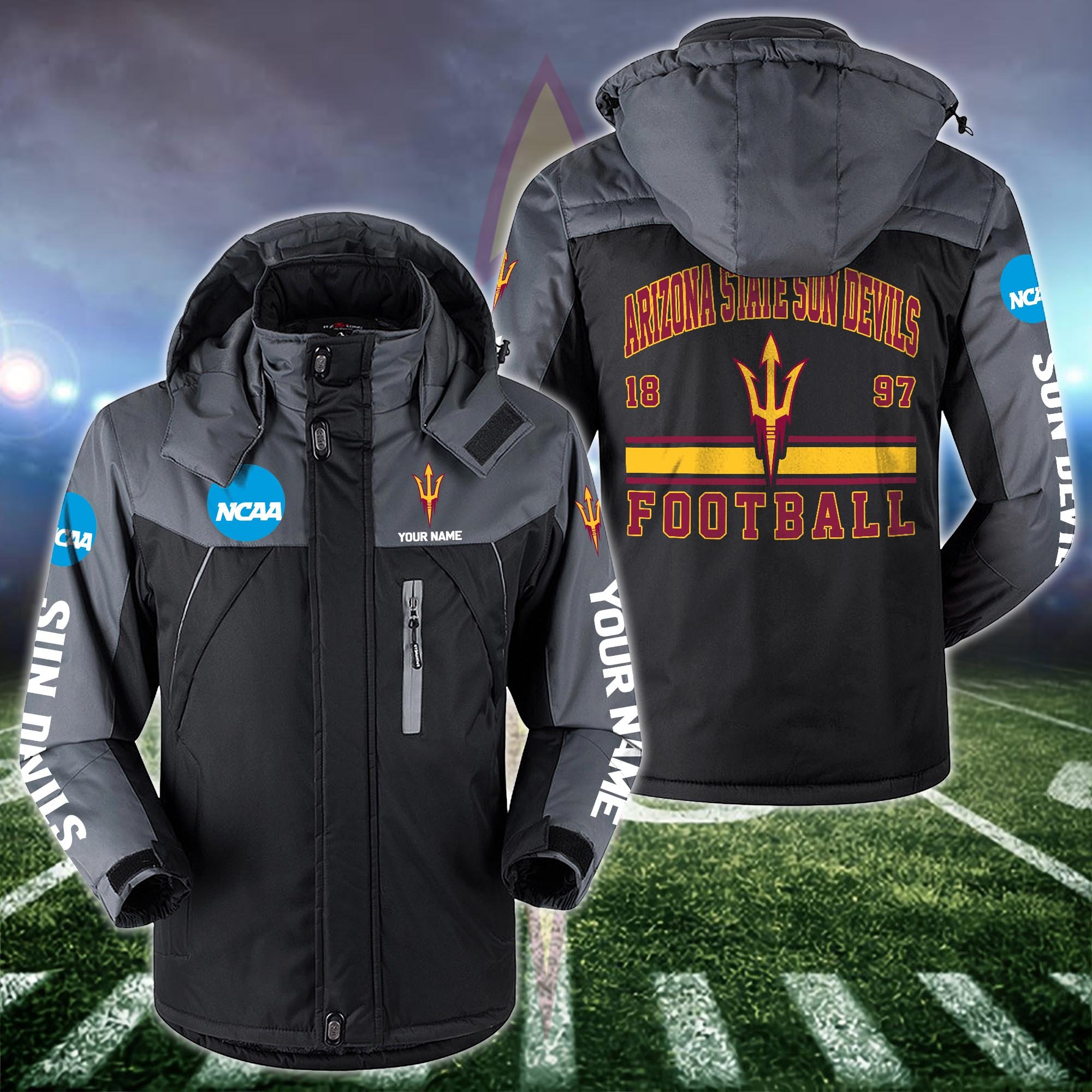 Arizona State Sun Devils Windbraker Jacket Custom Your Name 2024 Versions, Sport Jacket, FootBall Fan Gifts EHIVM-53361