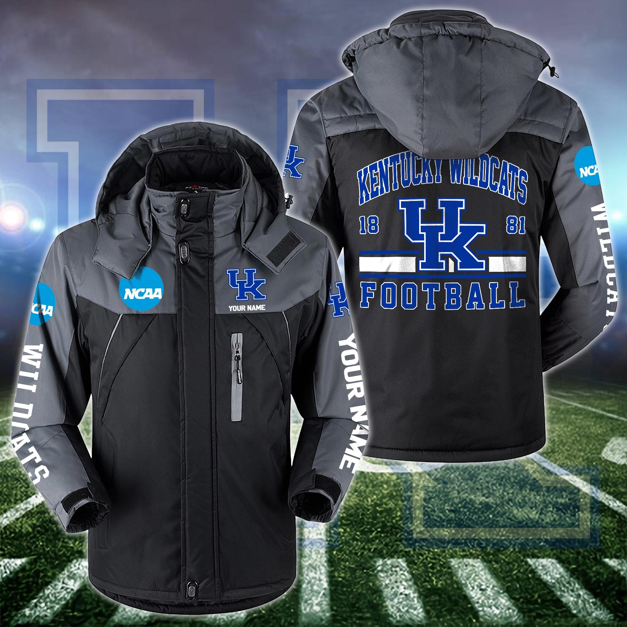 Kentucky Wildcats Windbraker Jacket Custom Your Name 2024 Versions, Sport Jacket, FootBall Fan Gifts EHIVM-53361