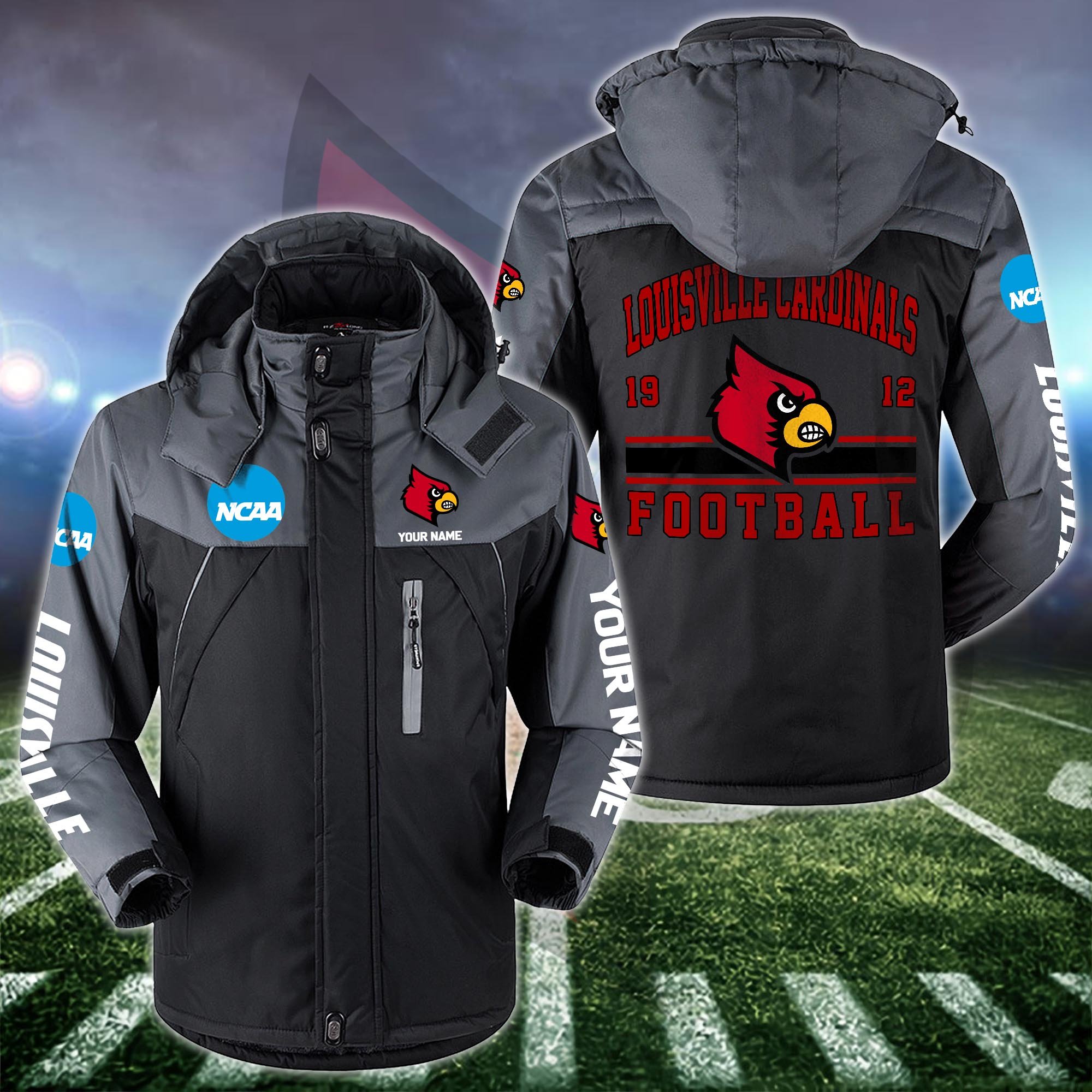 Louisville Cardinals Windbraker Jacket Custom Your Name 2024 Versions, Sport Jacket, FootBall Fan Gifts EHIVM-53361