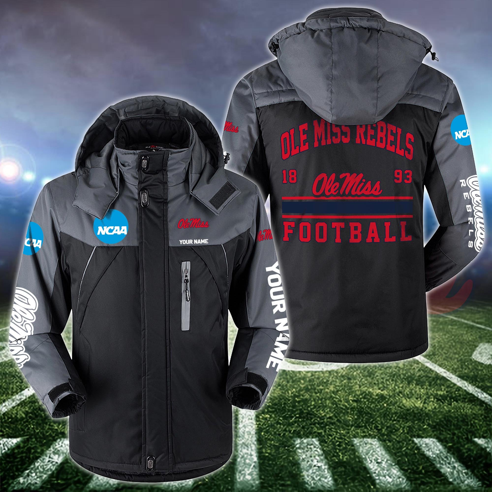 Ole Miss Rebels Windbraker Jacket Custom Your Name 2024 Versions, Sport Jacket, FootBall Fan Gifts EHIVM-53361