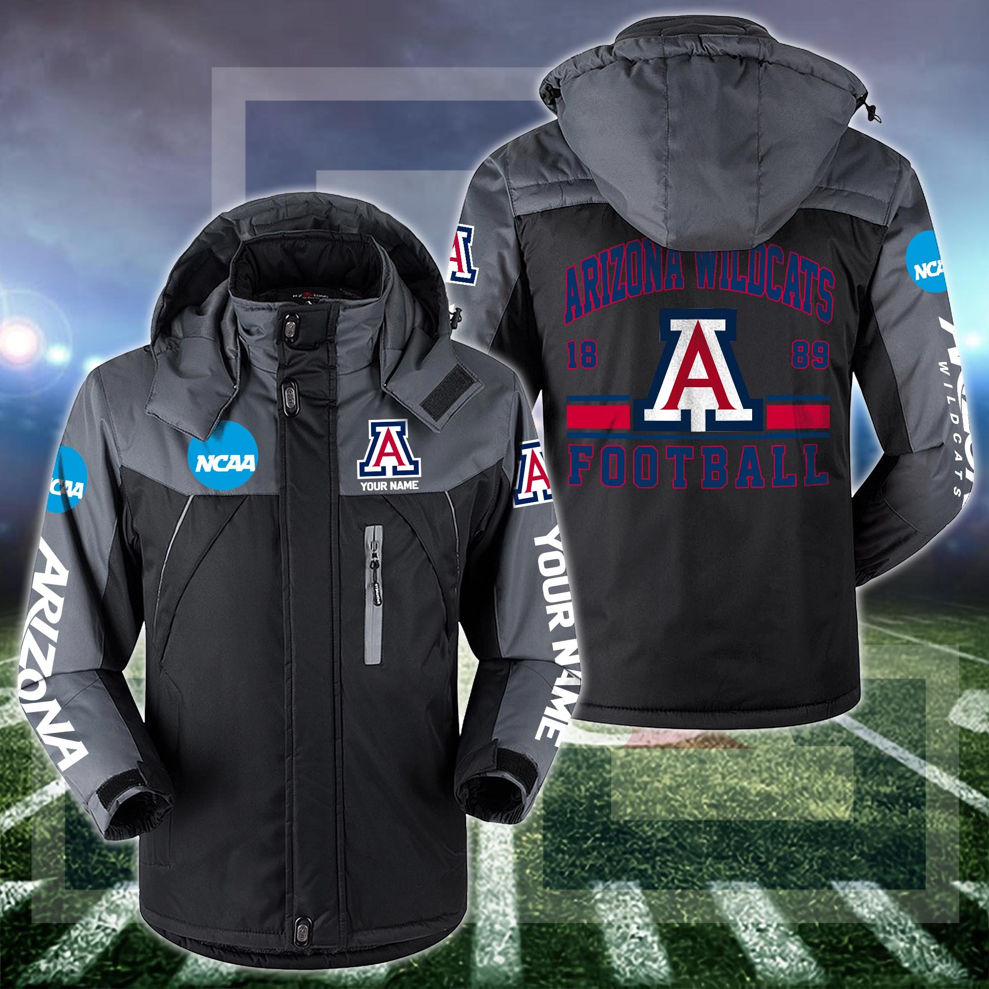 Arizona Wildcats Windbraker Jacket Custom Your Name 2024 Versions, Sport Jacket, FootBall Fan Gifts EHIVM-53361