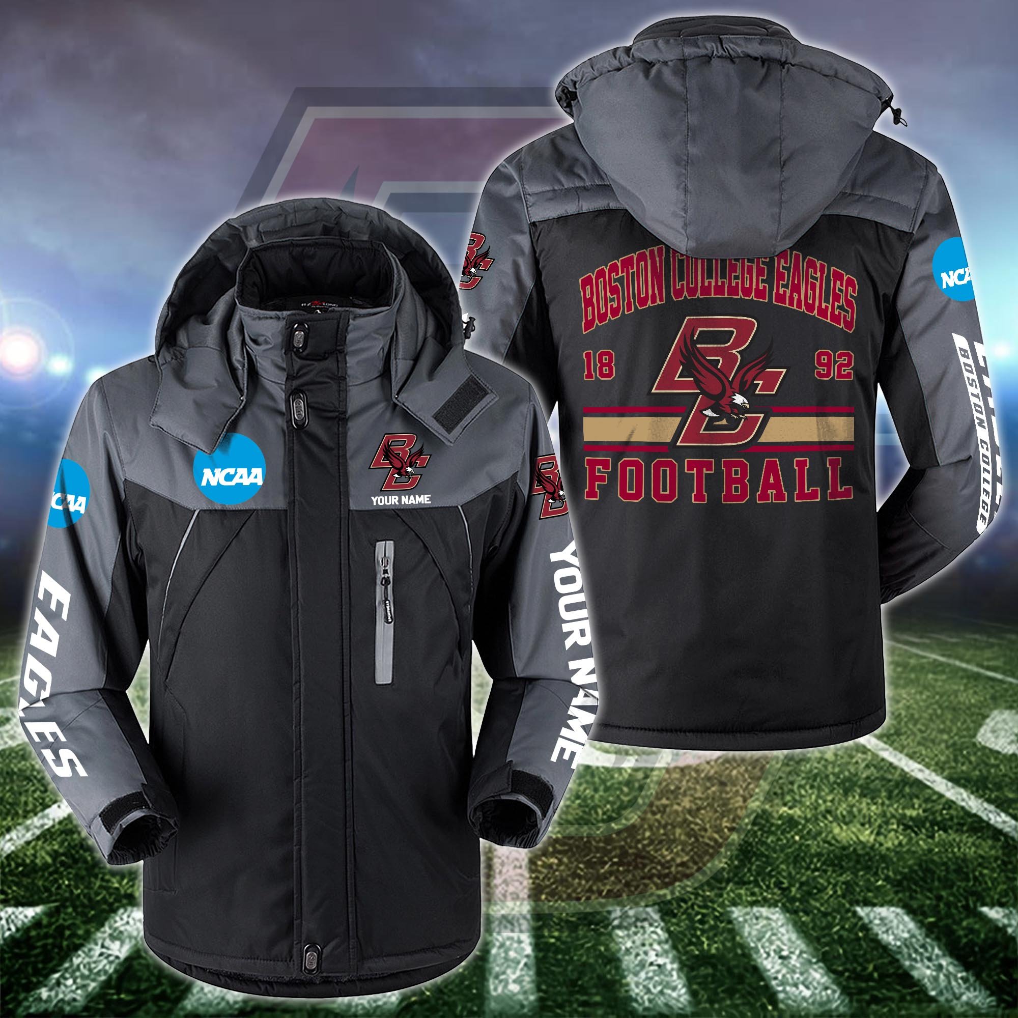 Boston College Eagles Windbraker Jacket Custom Your Name 2024 Versions, Sport Jacket, FootBall Fan Gifts EHIVM-53361