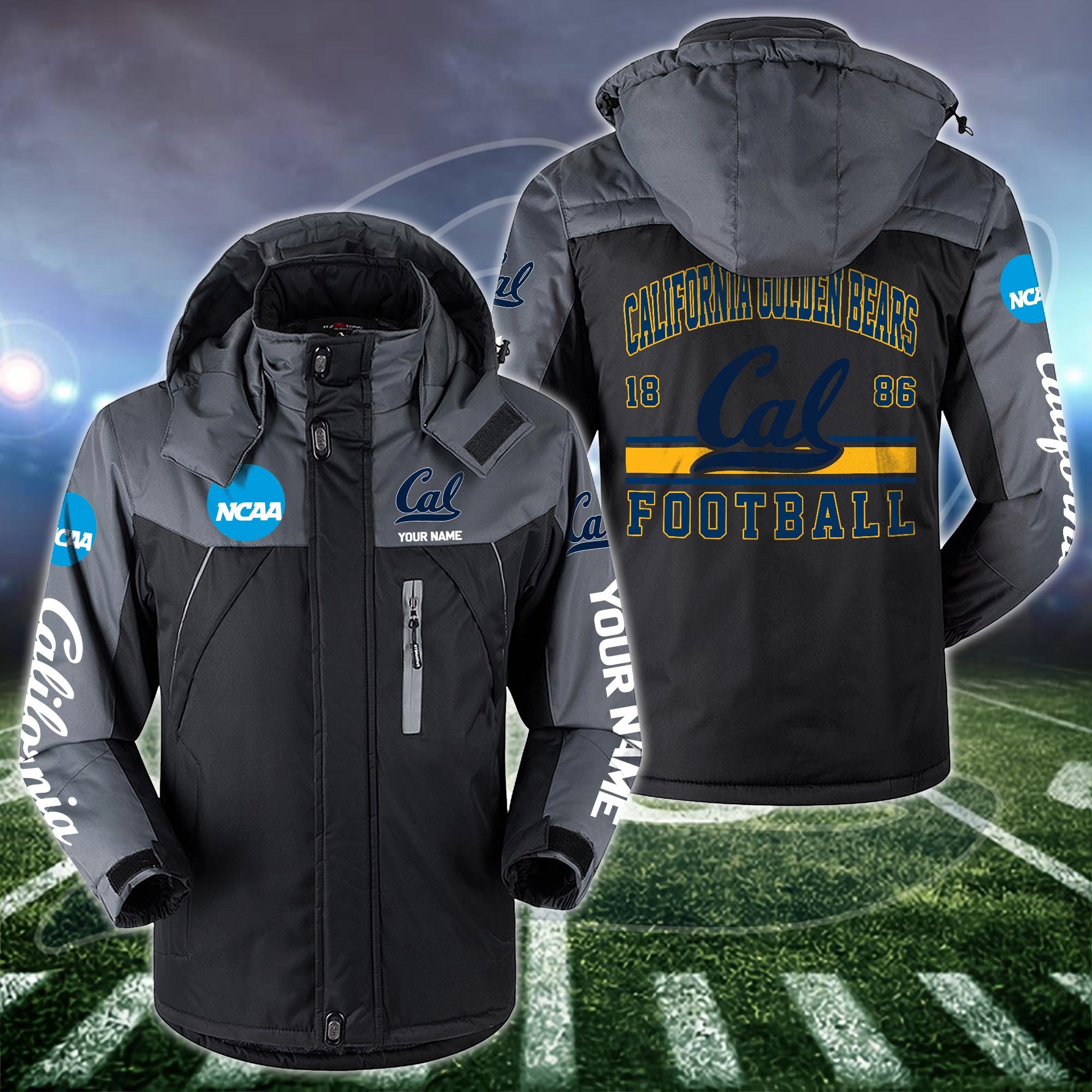 California Golden Bears Windbraker Jacket Custom Your Name 2024 Versions, Sport Jacket, FootBall Fan Gifts EHIVM-53361