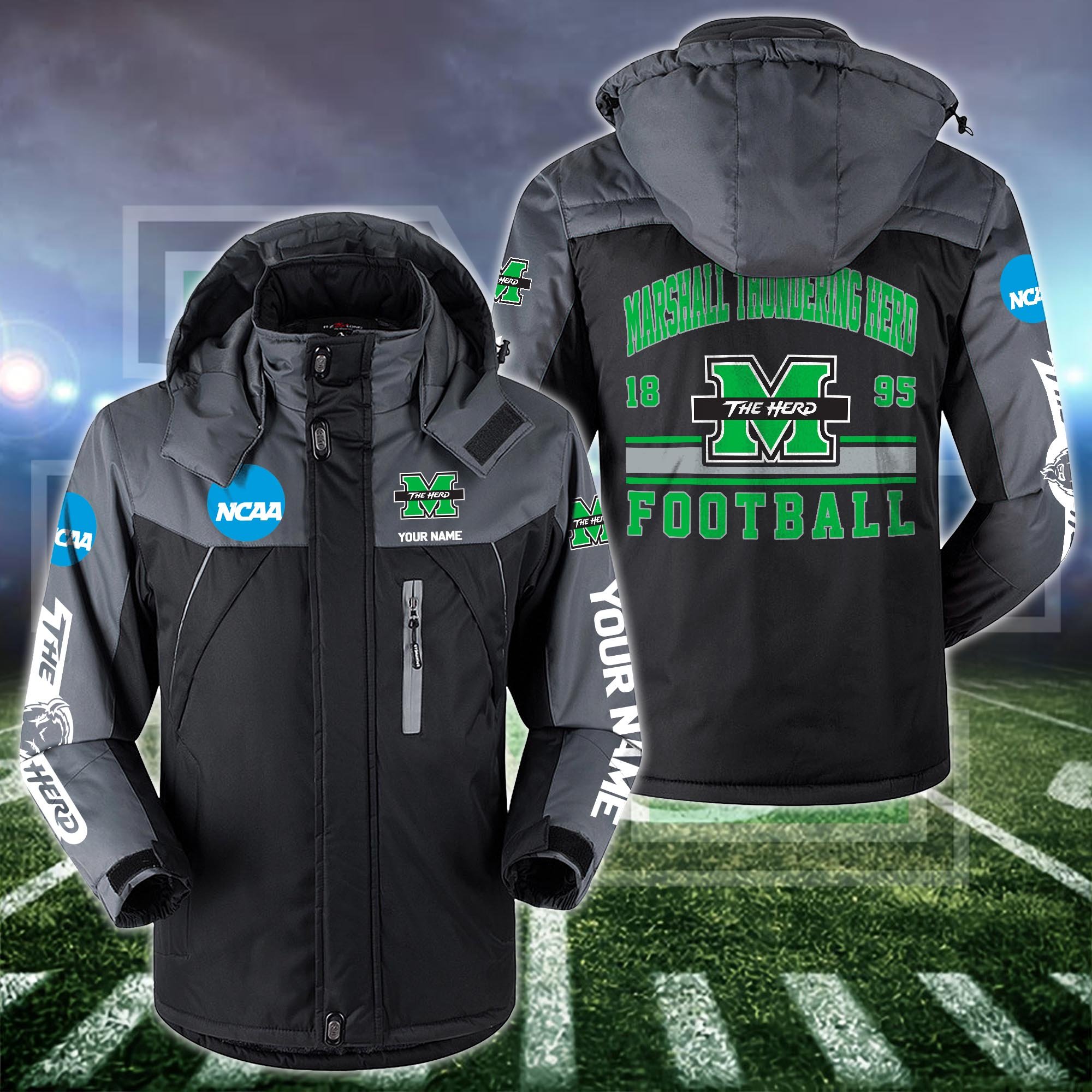 Marshall Thundering Herd Windbraker Jacket Custom Your Name 2024 Versions, Sport Jacket, FootBall Fan Gifts EHIVM-53361