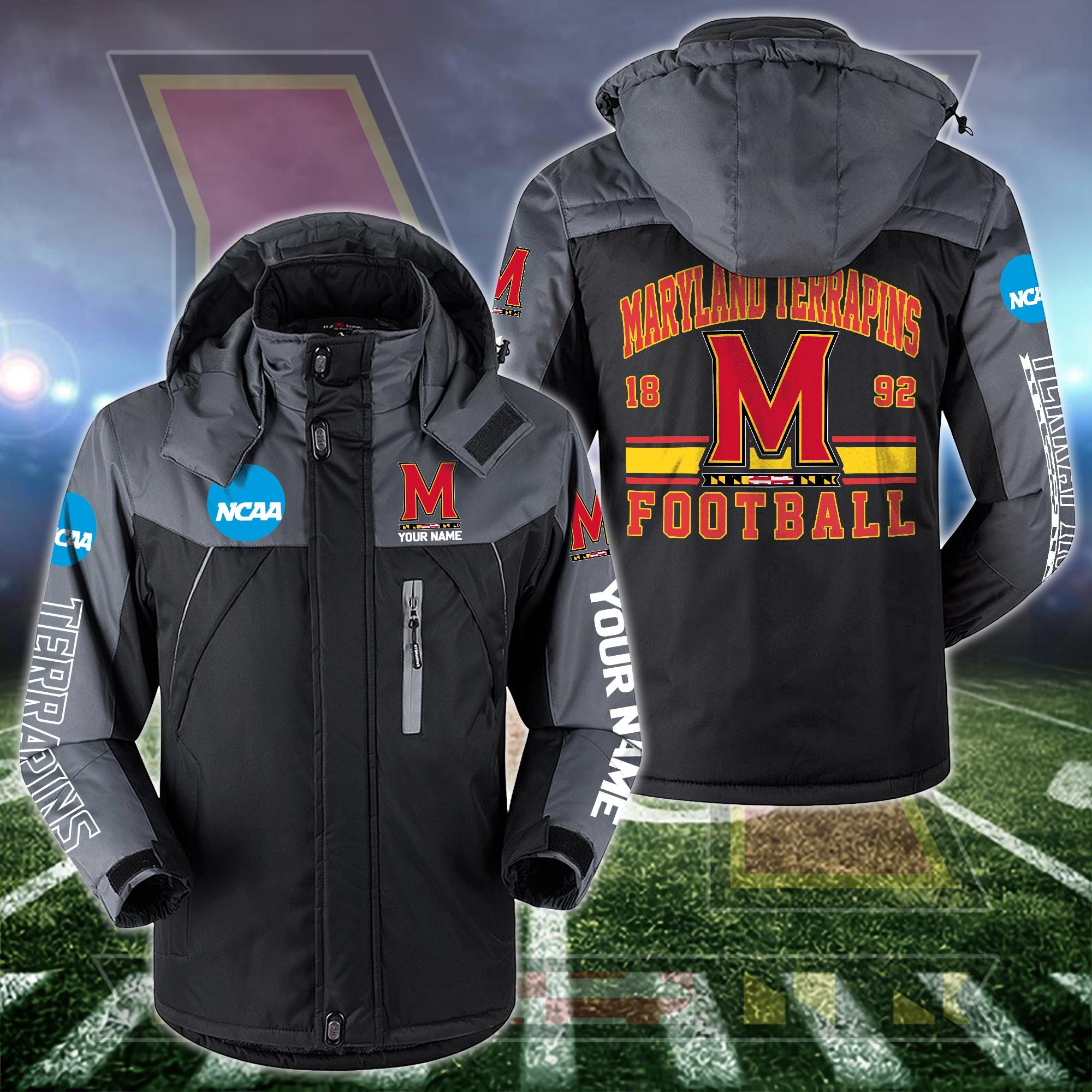 Maryland Terrapins Windbraker Jacket Custom Your Name 2024 Versions, Sport Jacket, FootBall Fan Gifts EHIVM-53361