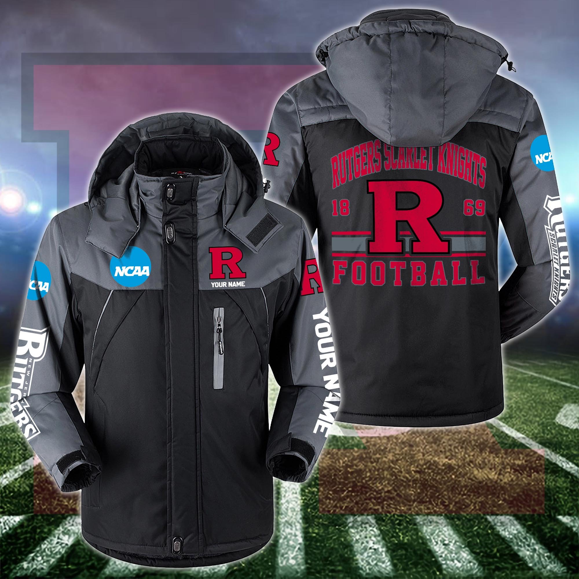 Rutgers Scarlet Knights Windbraker Jacket Custom Your Name 2024 Versions, Sport Jacket, FootBall Fan Gifts EHIVM-53361