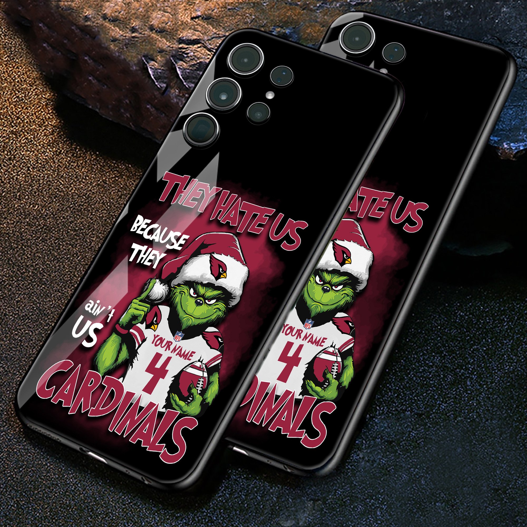 Arizona Cardinals Football Team Phone Case Custom Your Name And Number 2024 Versions, Grinch Phone Accessories, Gifts For Fan EHIVM-53518 - Image 8