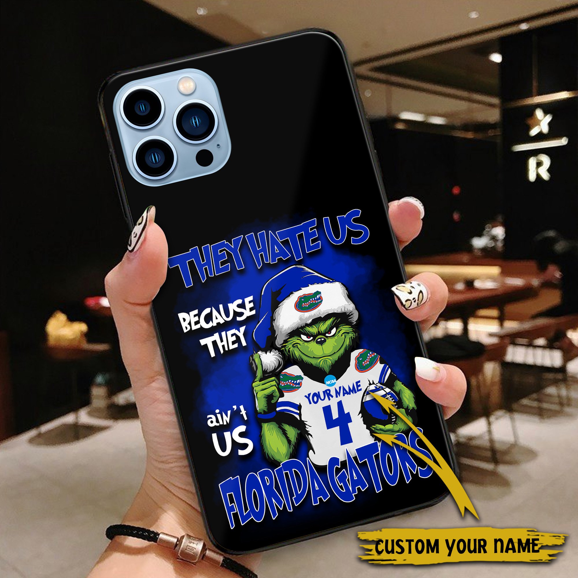 Alternative view of Florida Gators Football Team Phone Case Custom Your Name And Number 2024 Versions, Grinch Phone Accessories, Gifts For Fan EHIVM-53553
