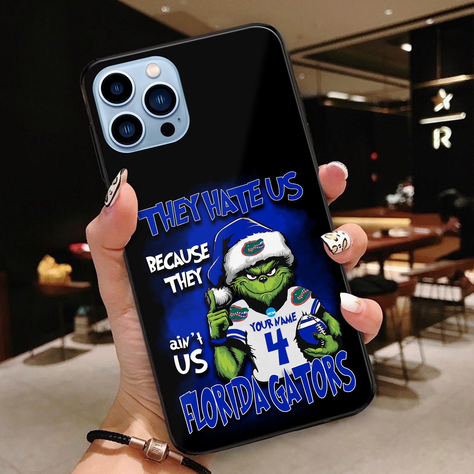 Florida Gators Football Team Phone Case Custom Your Name And Number 2024 Versions, Grinch Phone Accessories, Gifts For Fan EHIVM-53553