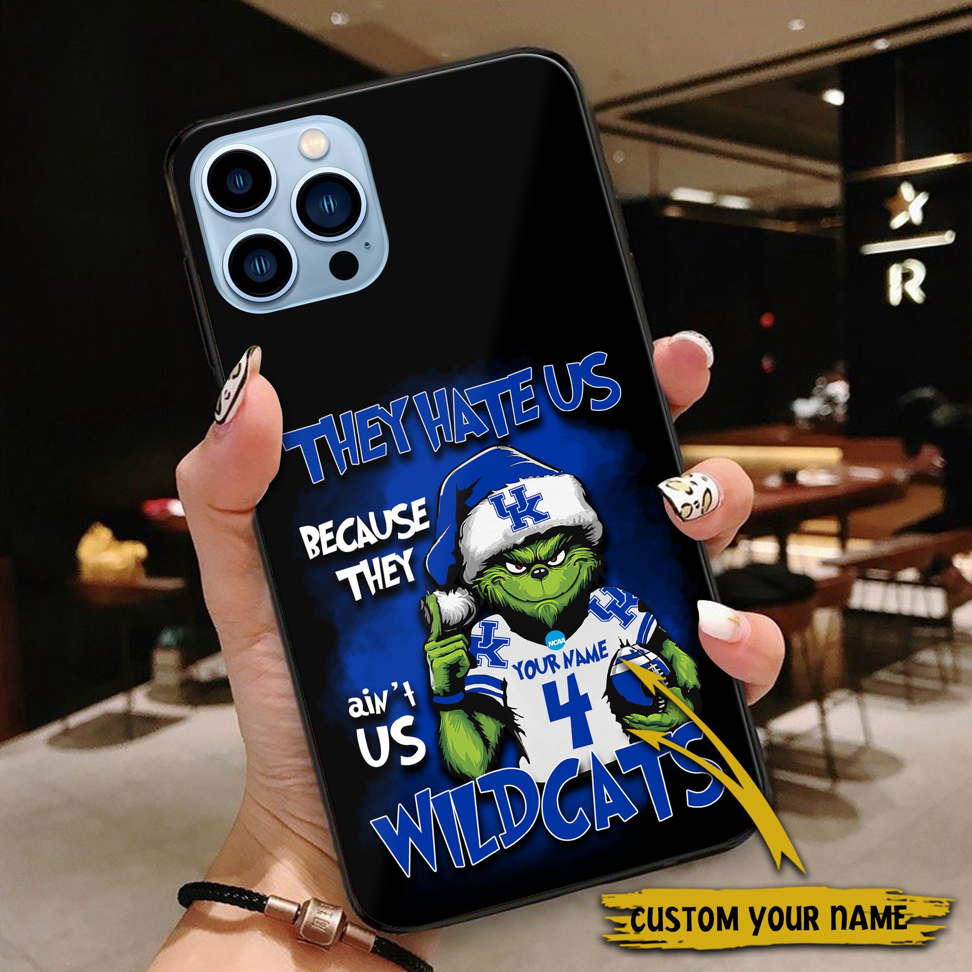 Alternative view of Kentucky Wildcats Football Team Phone Case Custom Your Name And Number 2024 Versions, Grinch Phone Accessories, Gifts For Fan EHIVM-53553