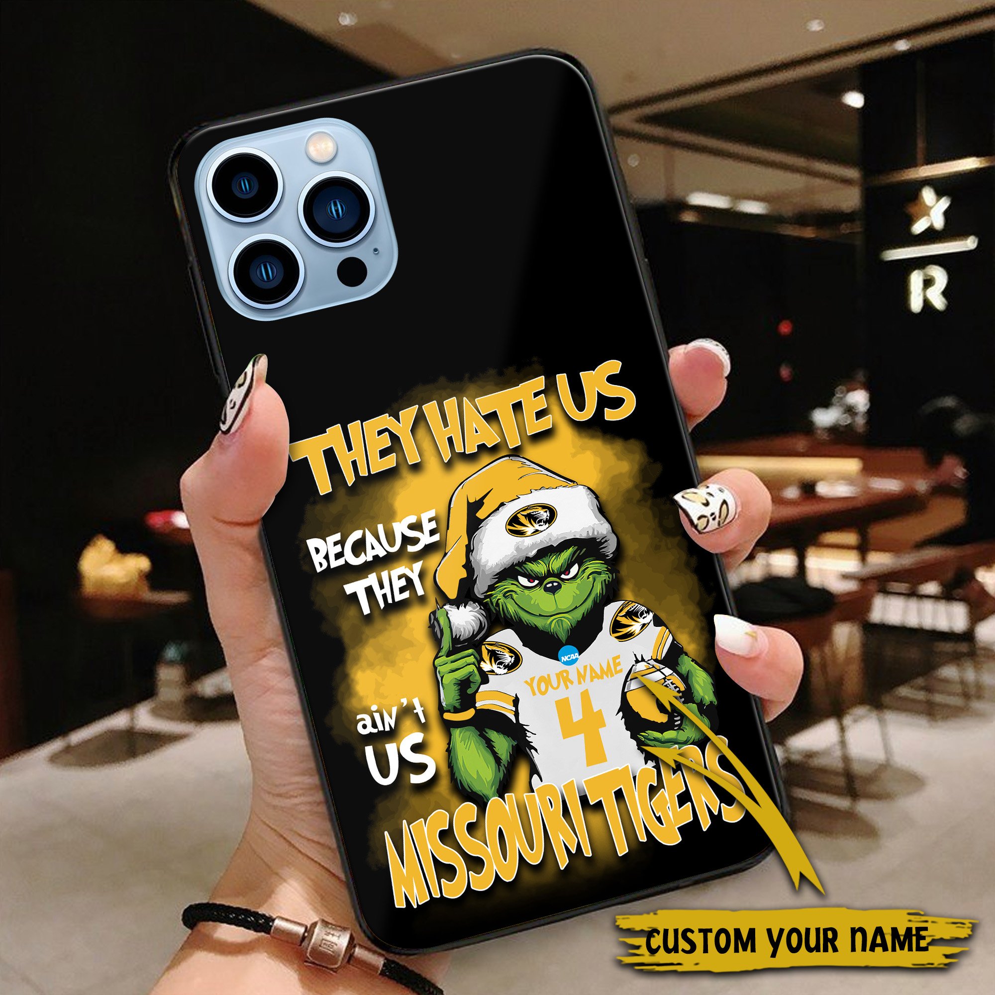 Alternative view of Missouri Tigers Football Team Phone Case Custom Your Name And Number 2024 Versions, Grinch Phone Accessories, Gifts For Fan EHIVM-53553