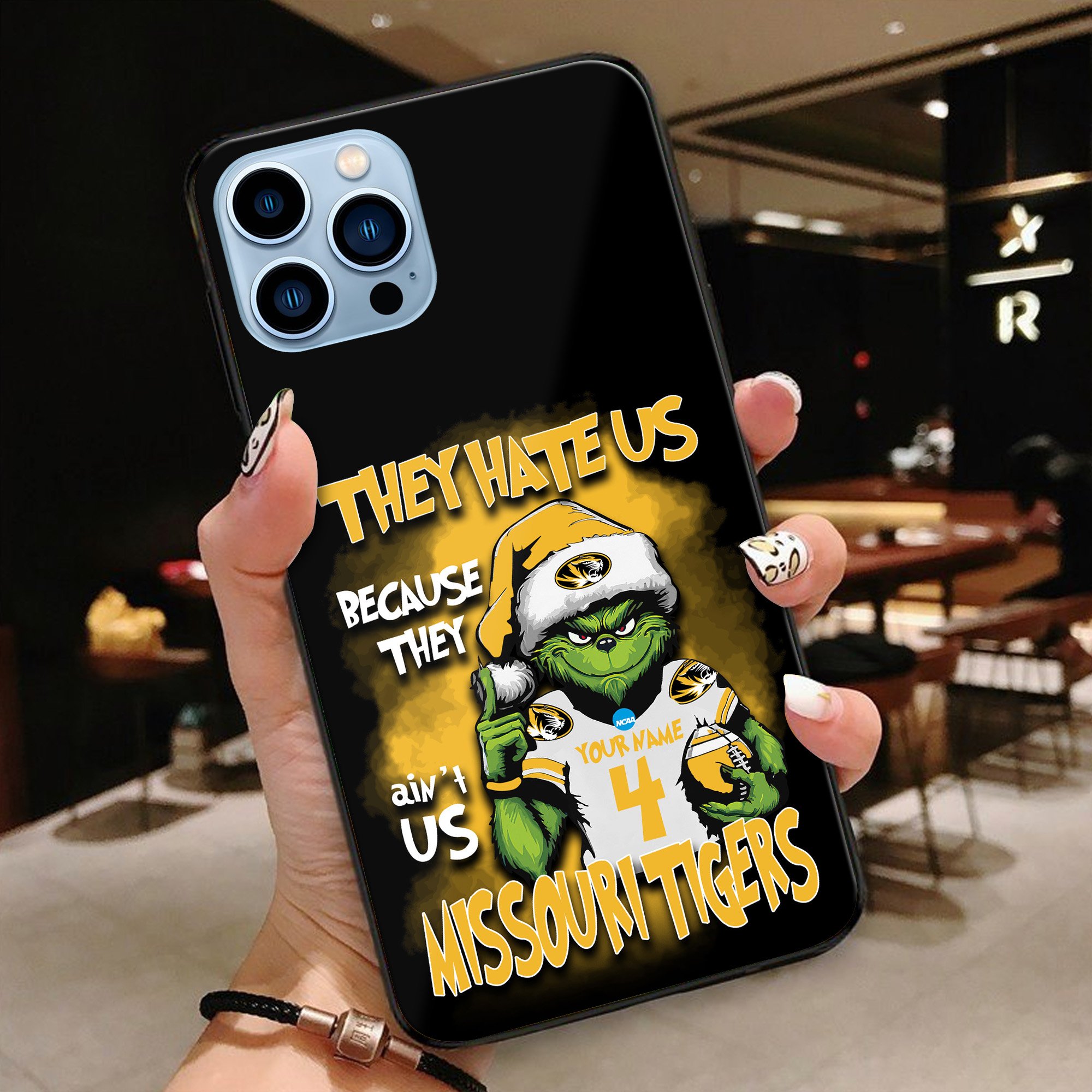 Missouri Tigers Football Team Phone Case Custom Your Name And Number 2024 Versions, Grinch Phone Accessories, Gifts For Fan EHIVM-53553