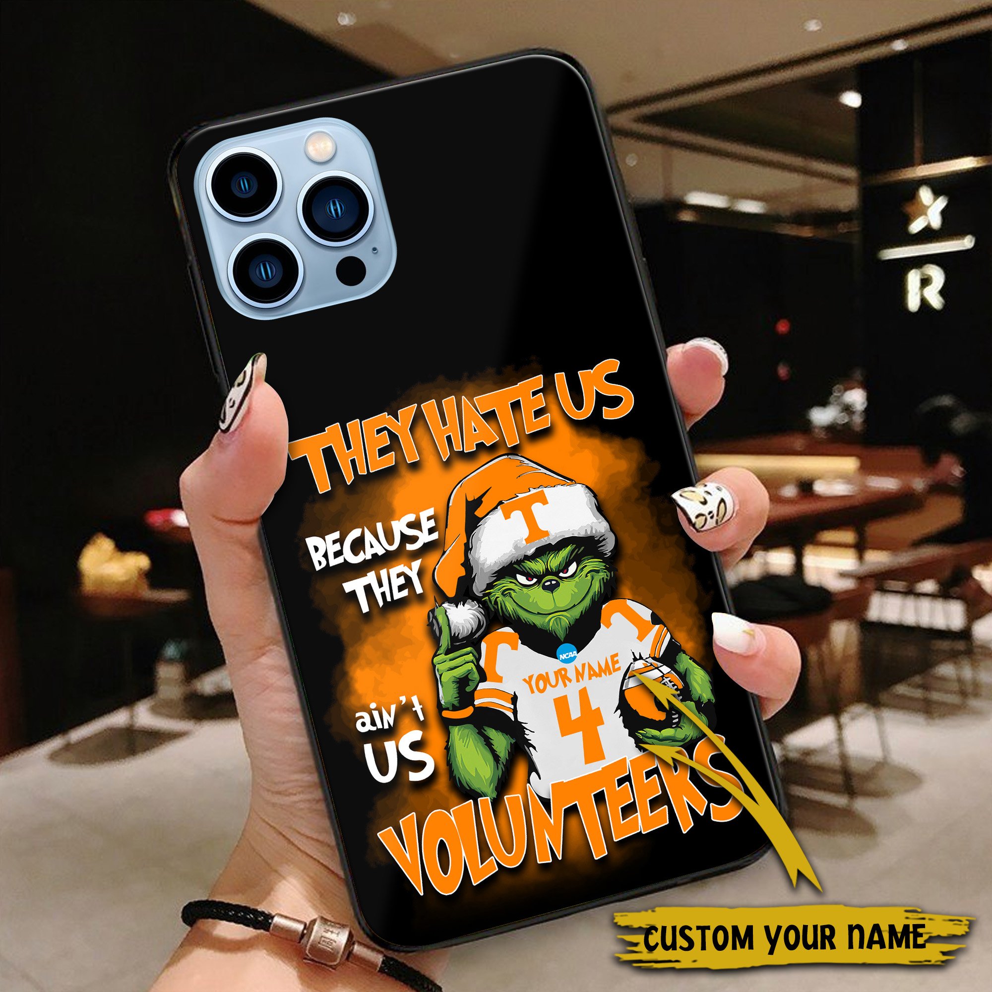 Alternative view of Tennessee Volunteers Football Team Phone Case Custom Your Name And Number 2024 Versions, Grinch Phone Accessories, Gifts For Fan EHIVM-53553