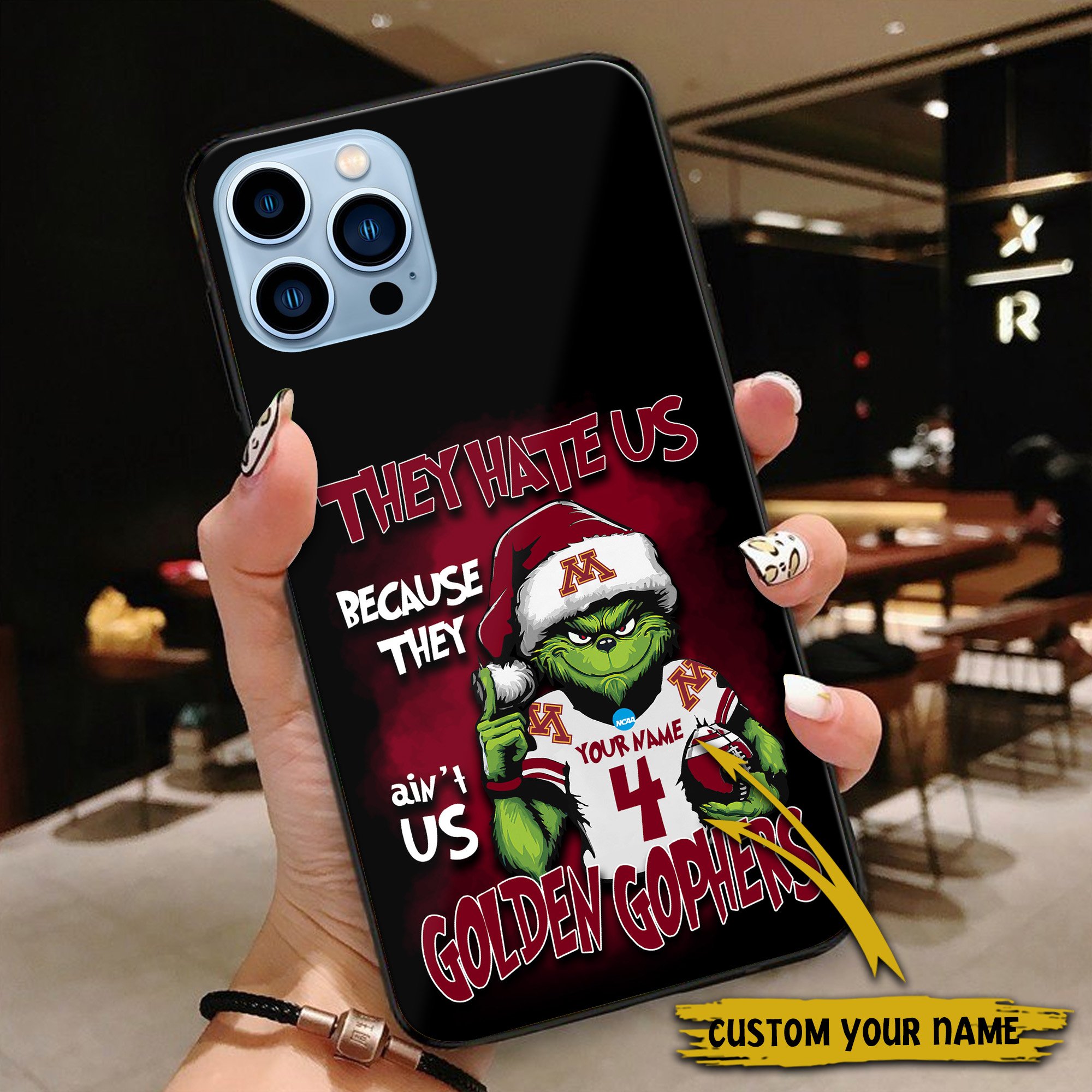 Alternative view of Minnesota Golden Gophers Football Team Phone Case Custom Your Name And Number 2024 Versions, Grinch Phone Accessories, Gifts For Fan EHIVM-53553