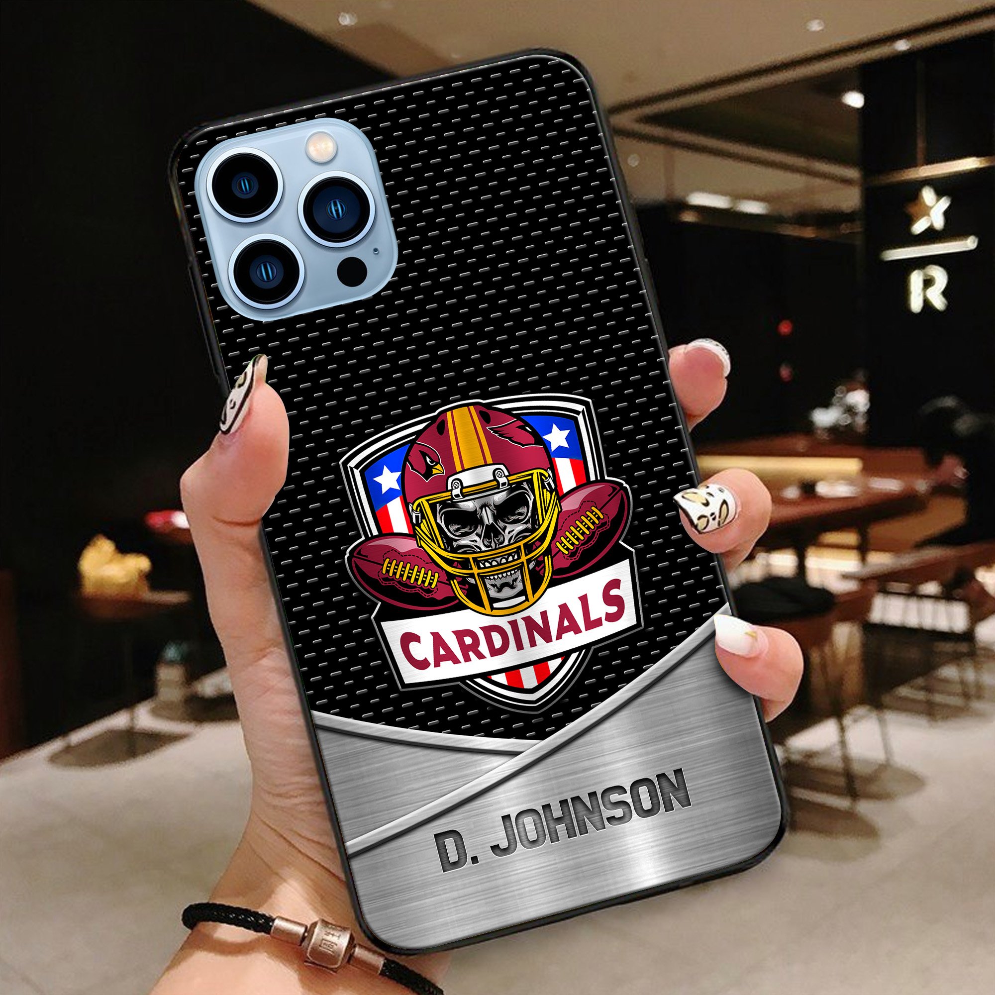 Alternative view of Arizona Cardinals Football Team Phone Case Custom Your Name 2024 Versions, Sport Phone Accessories, Gifts For Fan EHIVM-54401