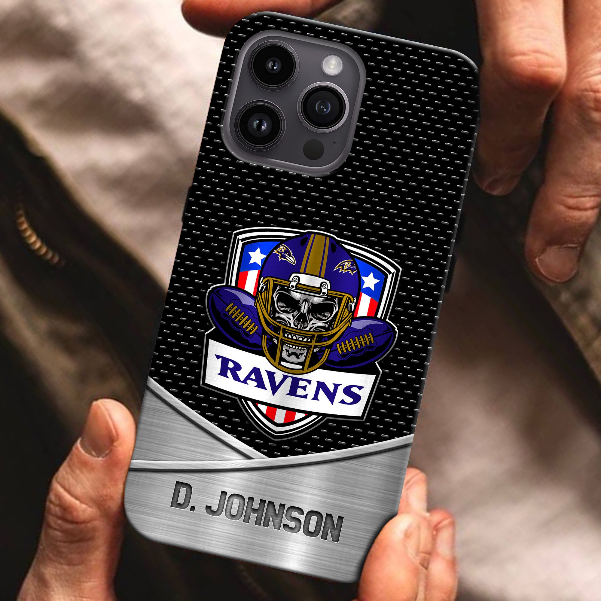 Baltimore Ravens Football Team Phone Case Custom Your Name 2024 Versions, Sport Phone Accessories, Gifts For Fan EHIVM-54401