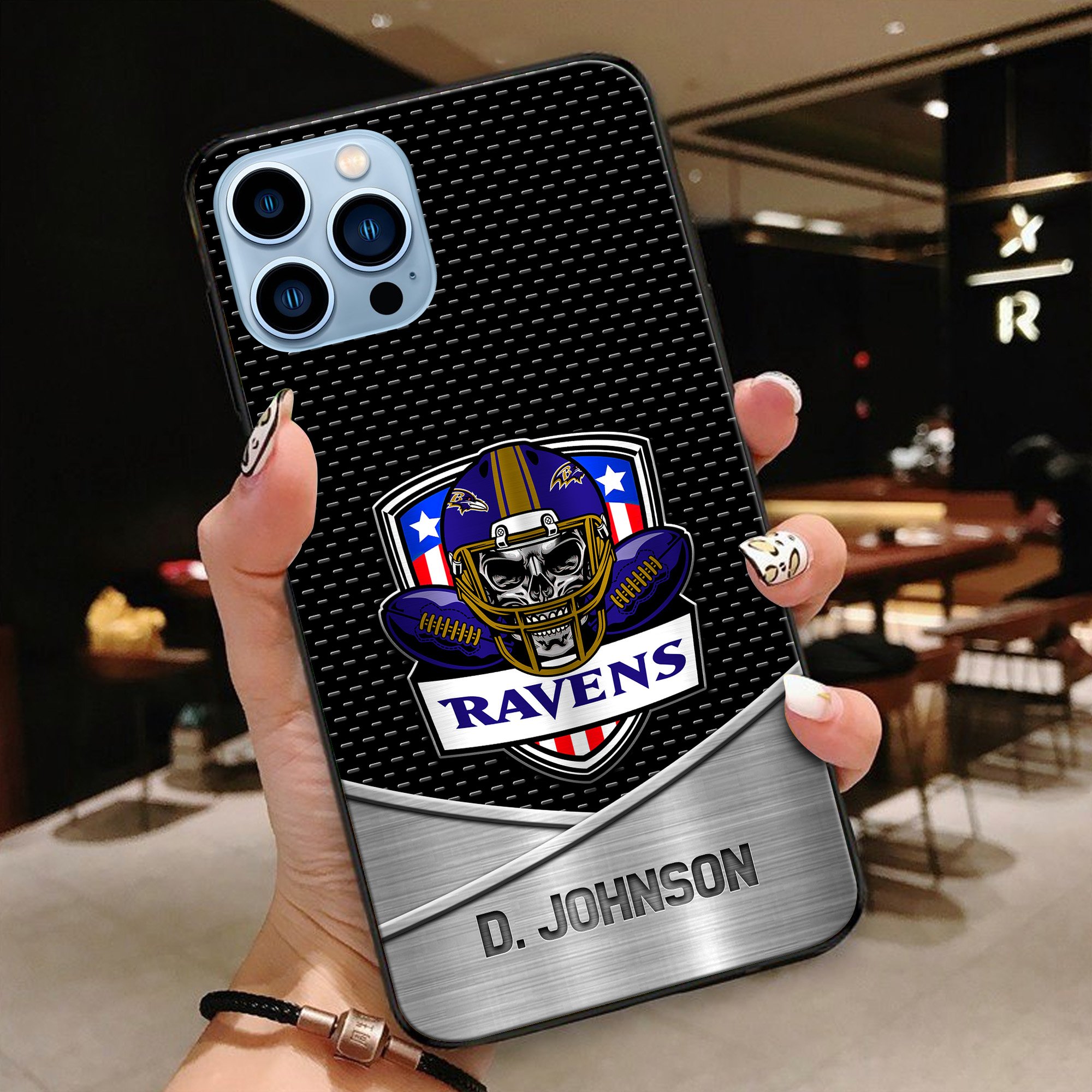 Alternative view of Baltimore Ravens Football Team Phone Case Custom Your Name 2024 Versions, Sport Phone Accessories, Gifts For Fan EHIVM-54401
