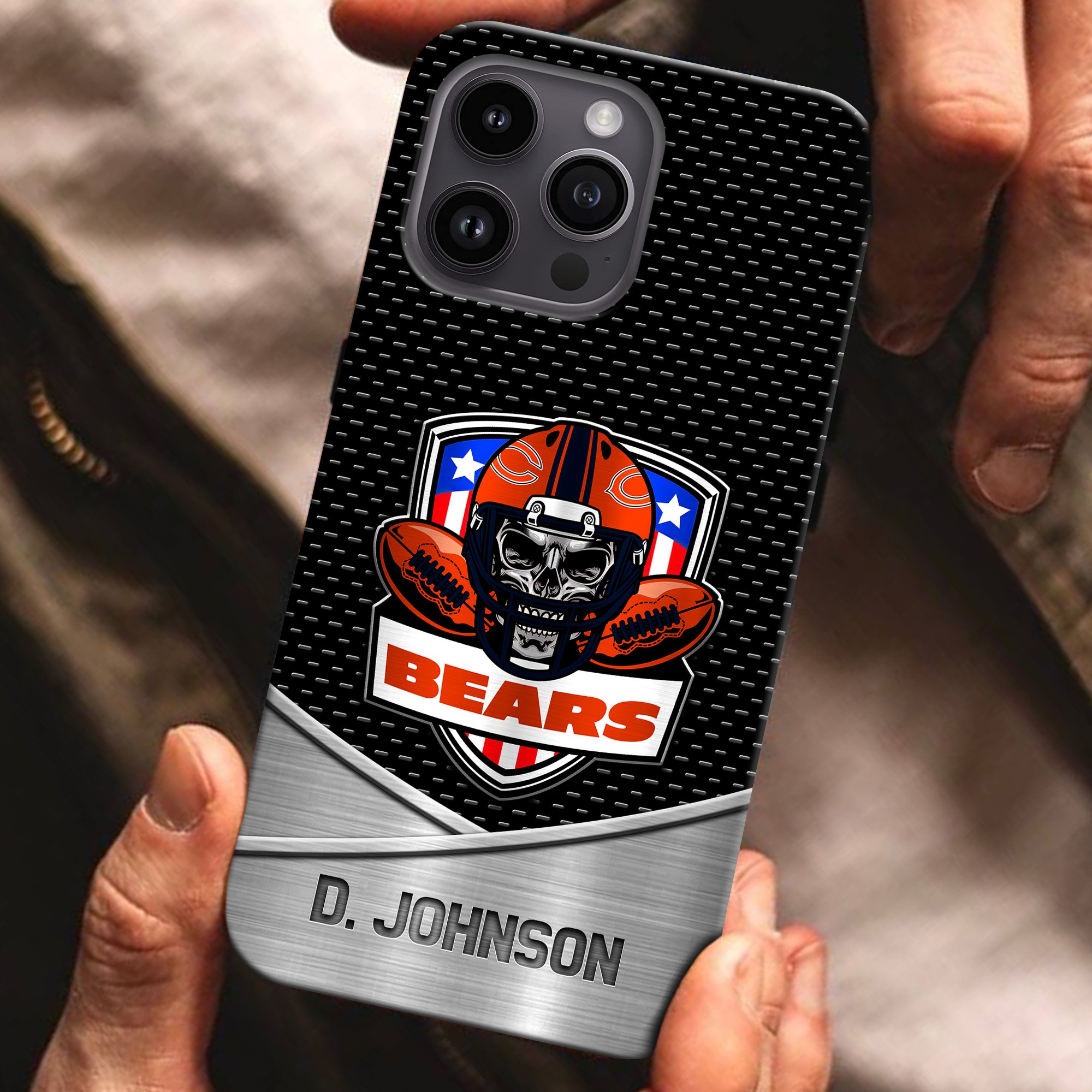 Chicago Bears Football Team Phone Case Custom Your Name 2024 Versions, Sport Phone Accessories, Gifts For Fan EHIVM-54401