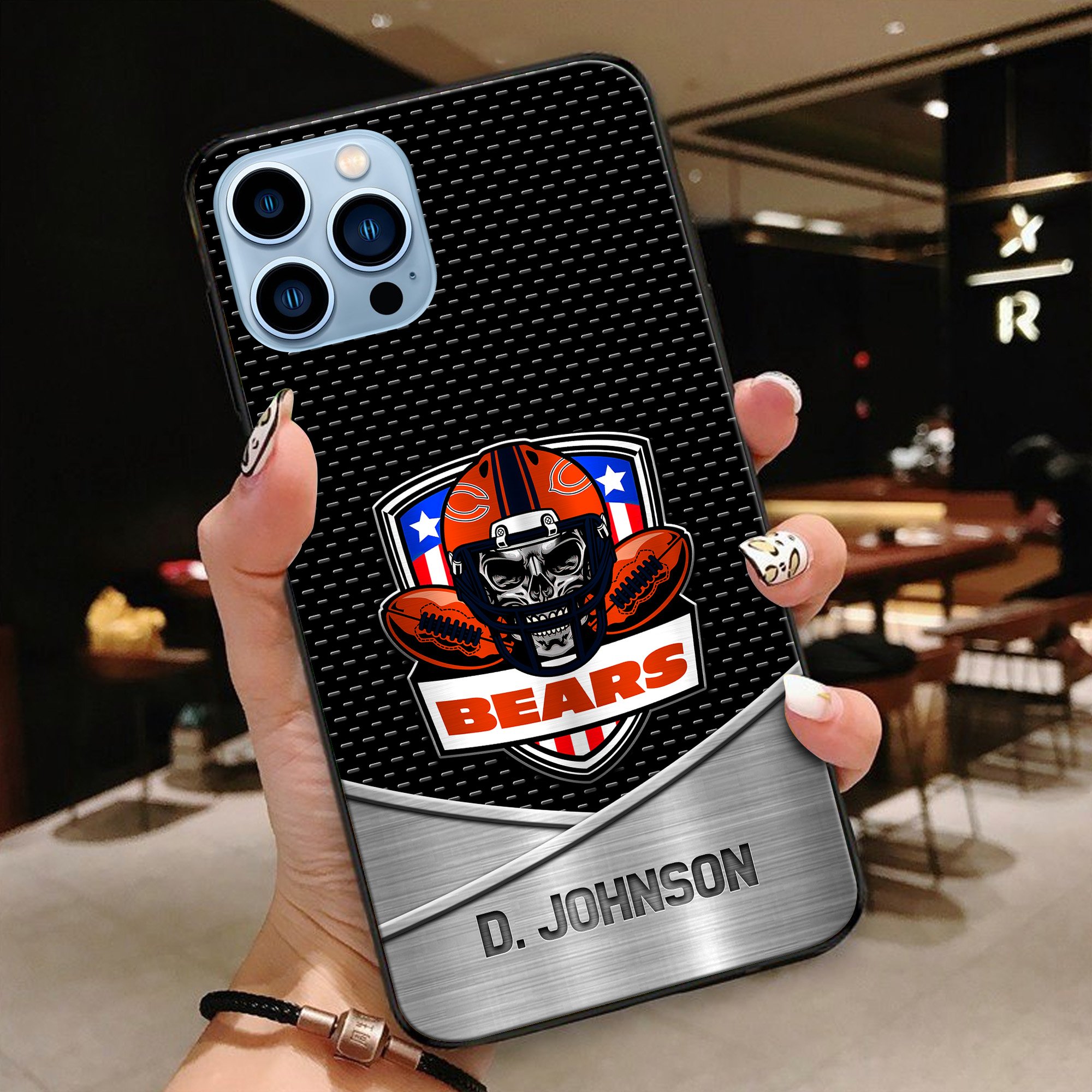 Alternative view of Chicago Bears Football Team Phone Case Custom Your Name 2024 Versions, Sport Phone Accessories, Gifts For Fan EHIVM-54401