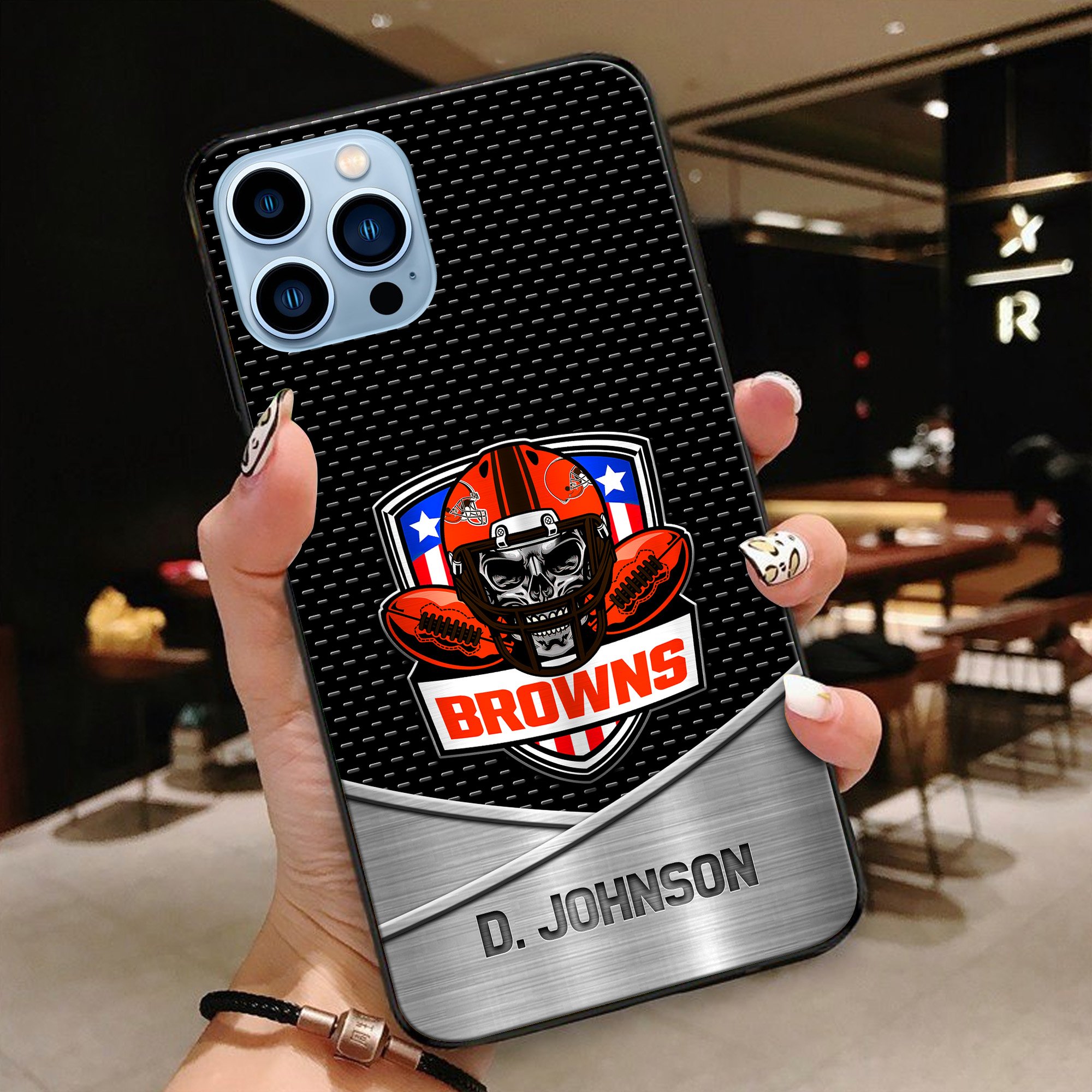 Alternative view of Cleveland Browns Football Team Phone Case Custom Your Name 2024 Versions, Sport Phone Accessories, Gifts For Fan EHIVM-54401