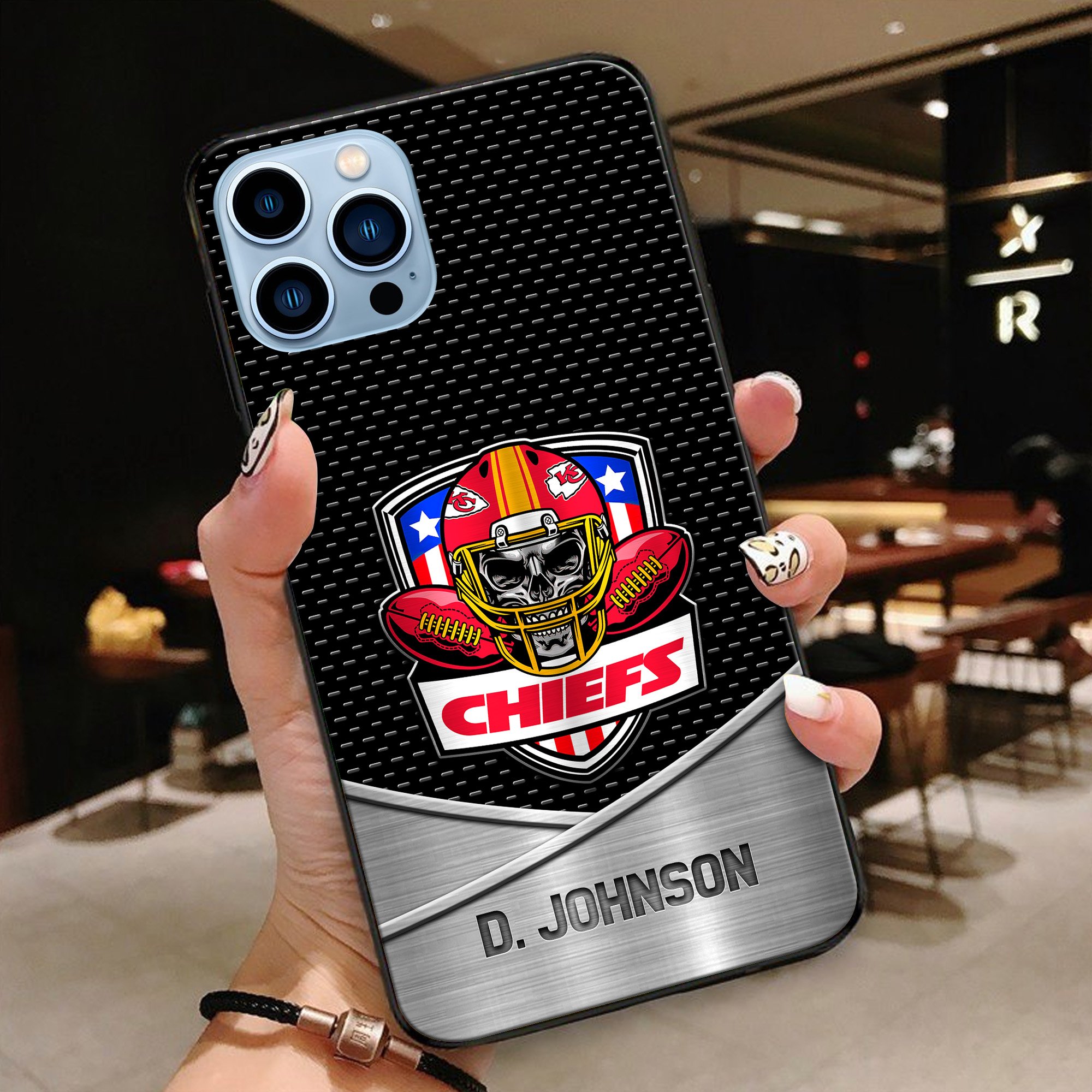 Alternative view of Kansas City Chiefs Football Team Phone Case Custom Your Name 2024 Versions, Sport Phone Accessories, Gifts For Fan EHIVM-54401