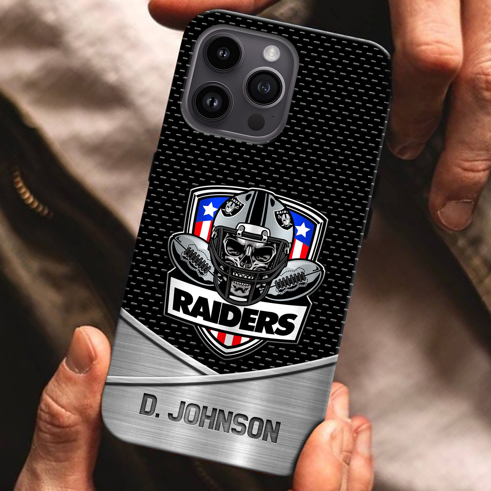 Las Vegas Raiders Football Team Phone Case Custom Your Name 2024 Versions, Sport Phone Accessories, Gifts For Fan EHIVM-54401