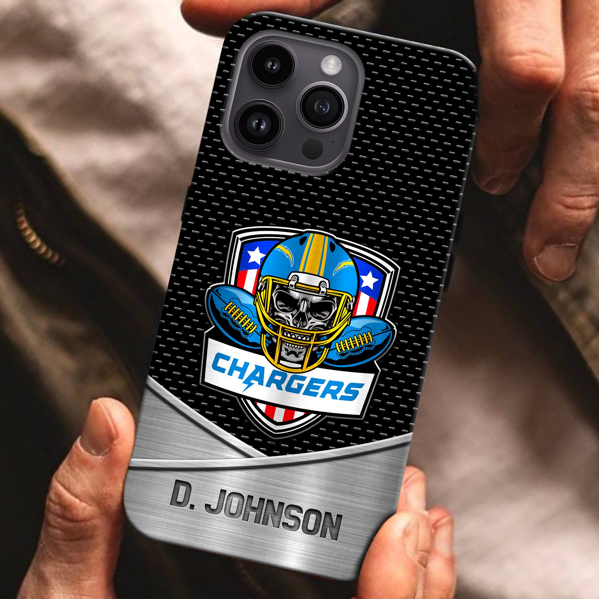 Los Angeles Chargers Football Team Phone Case Custom Your Name 2024 Versions, Sport Phone Accessories, Gifts For Fan EHIVM-54401