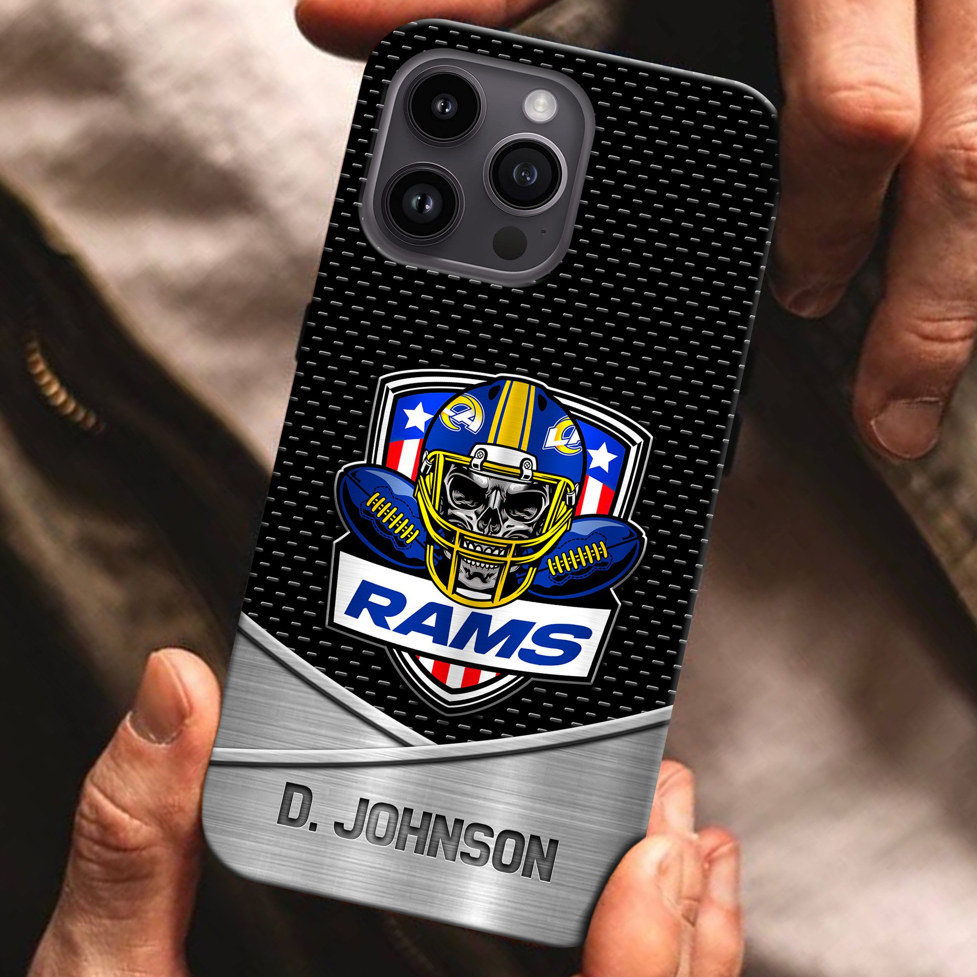 Los Angeles Rams Football Team Phone Case Custom Your Name 2024 Versions, Sport Phone Accessories, Gifts For Fan EHIVM-54401
