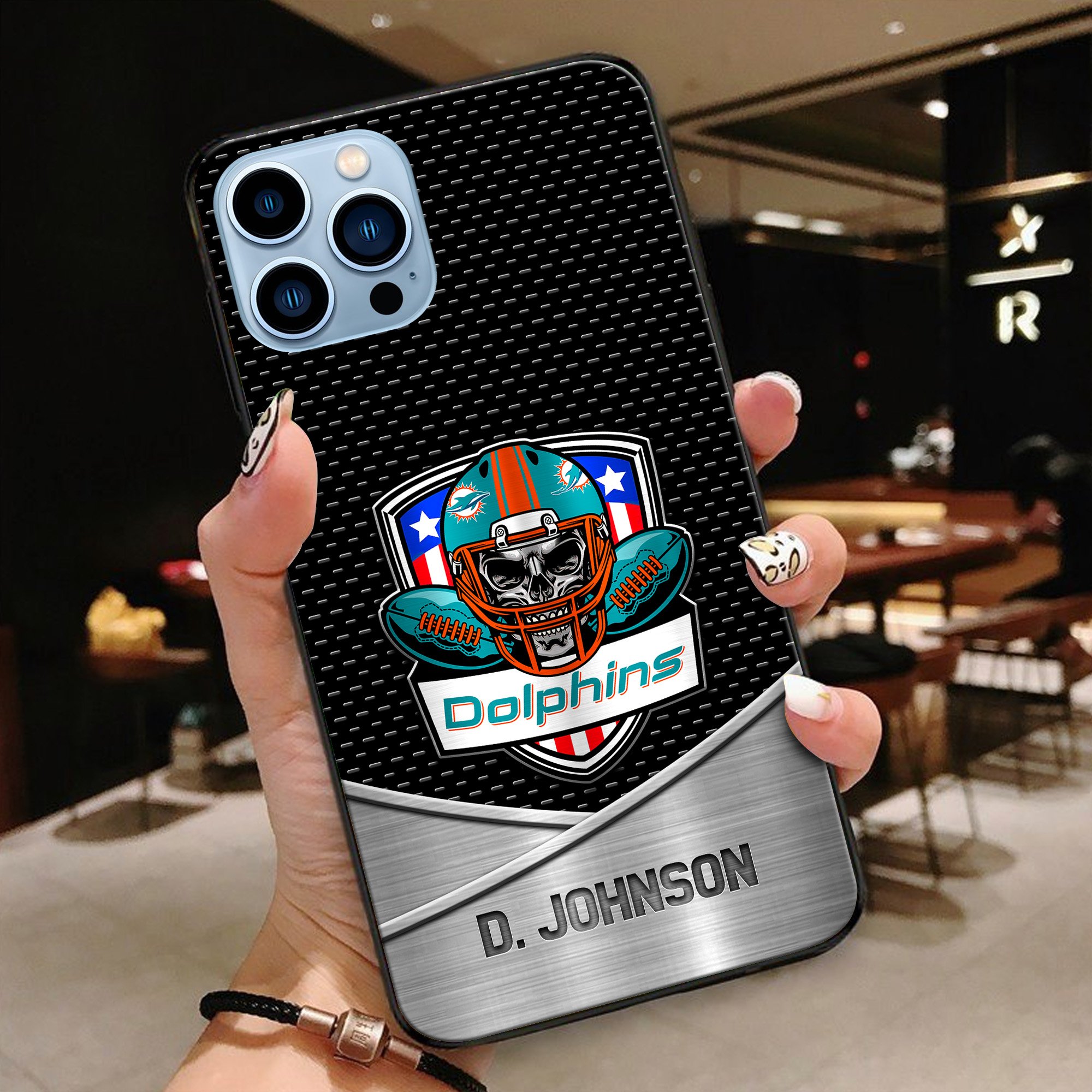 Alternative view of Miami Dolphins Football Team Phone Case Custom Your Name 2024 Versions, Sport Phone Accessories, Gifts For Fan EHIVM-54401