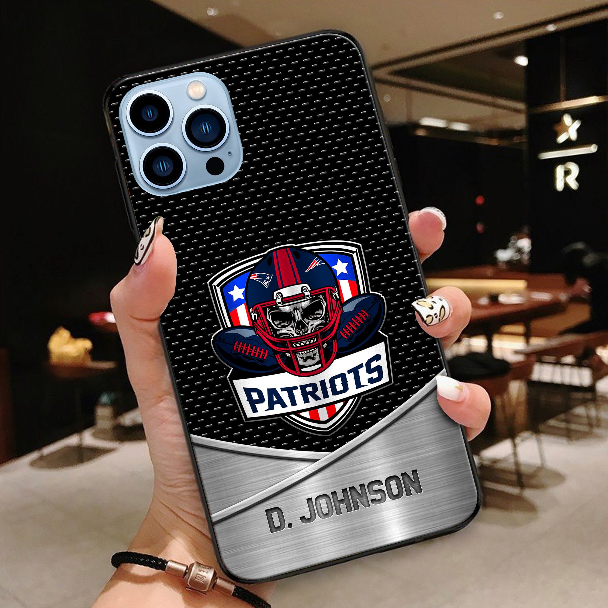 Alternative view of New England Patriots Football Team Phone Case Custom Your Name 2024 Versions, Sport Phone Accessories, Gifts For Fan EHIVM-54401