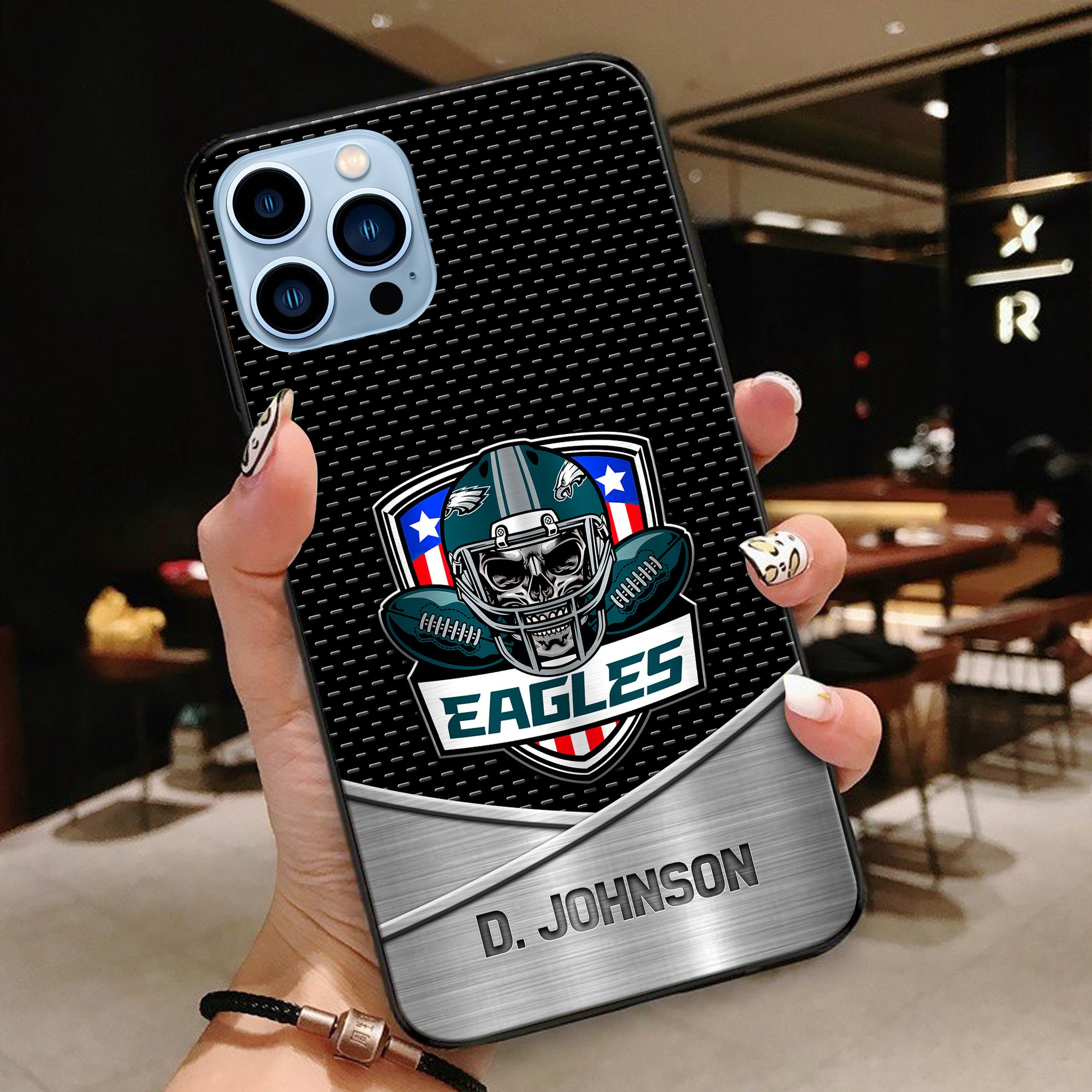 Alternative view of Philadelphia Eagles Football Team Phone Case Custom Your Name 2024 Versions, Sport Phone Accessories, Gifts For Fan EHIVM-54401