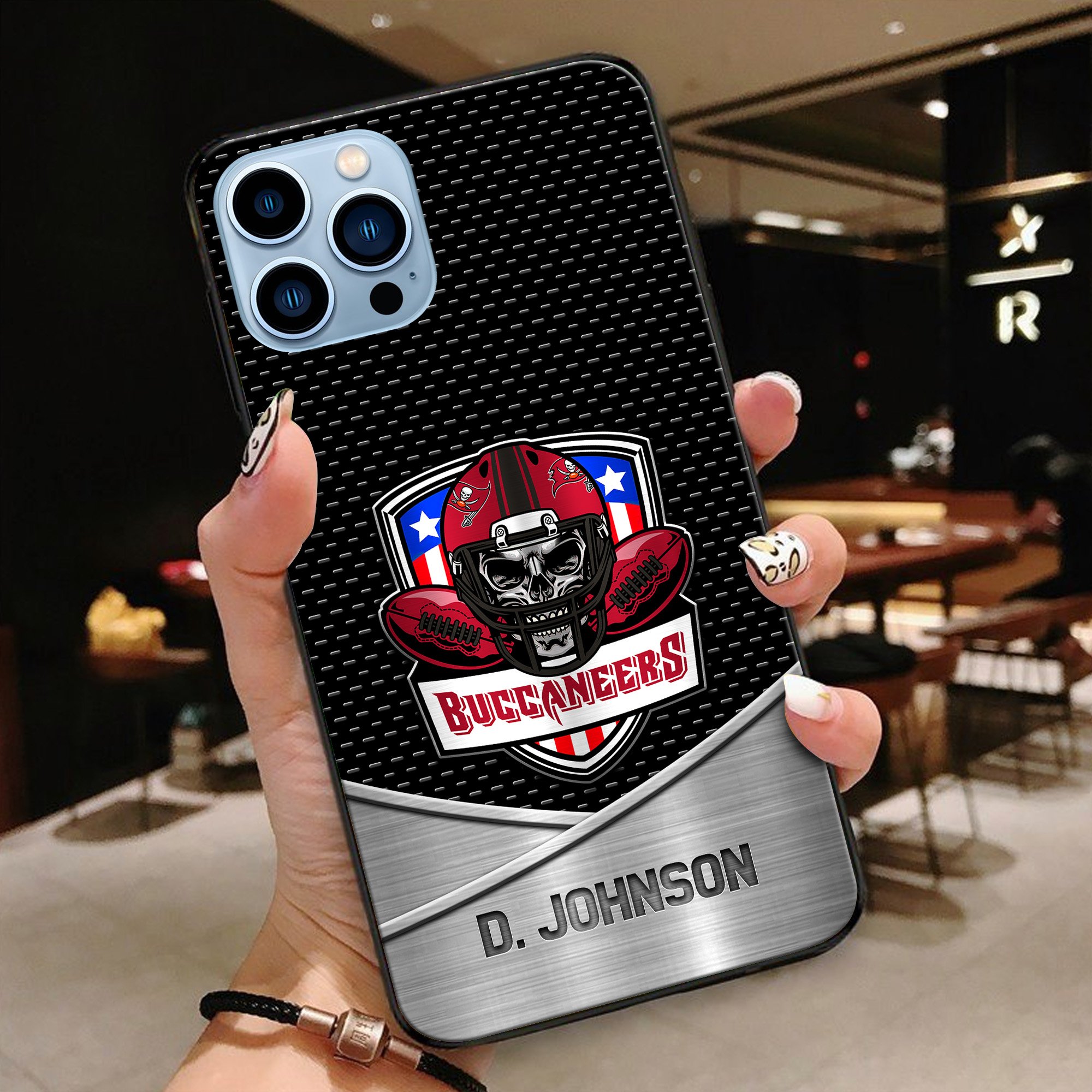Alternative view of Tampa Bay Buccaneers Football Team Phone Case Custom Your Name 2024 Versions, Sport Phone Accessories, Gifts For Fan EHIVM-54401